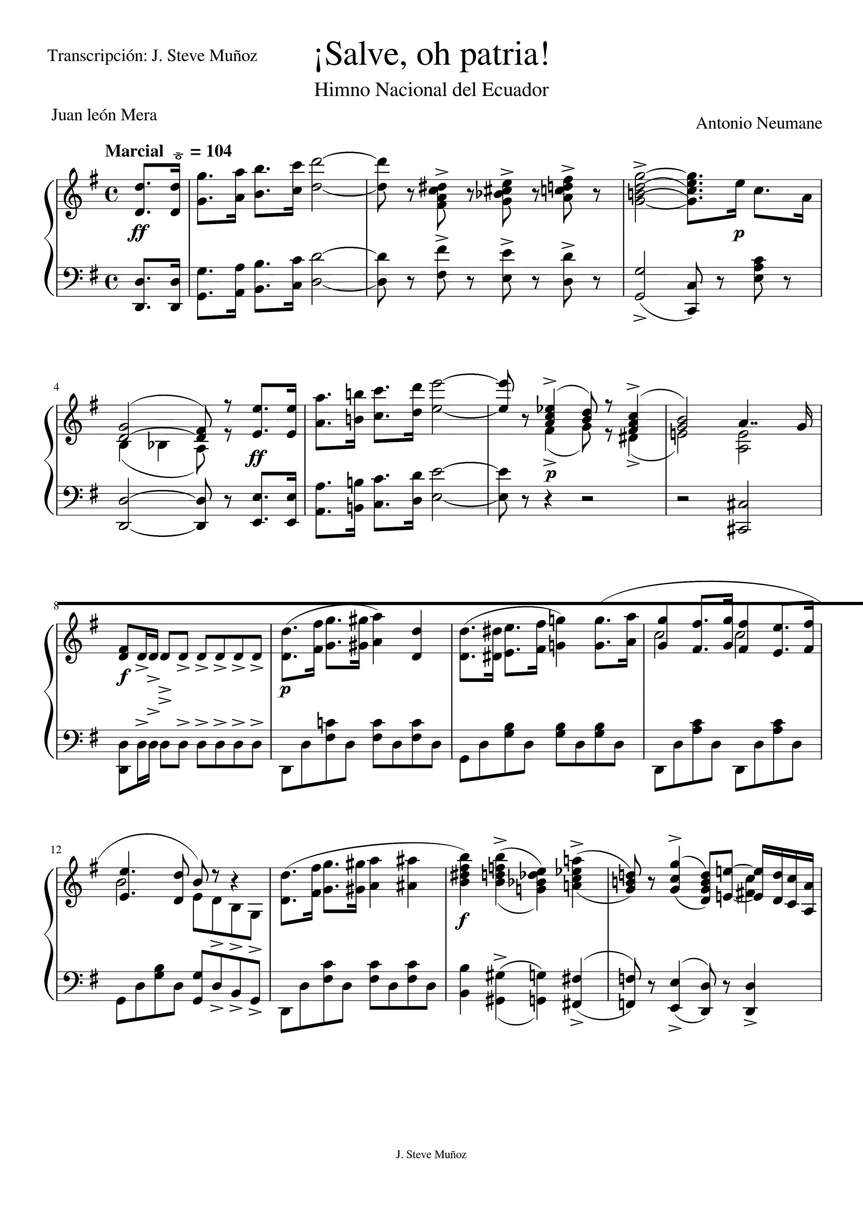 Partitura 16 Compases