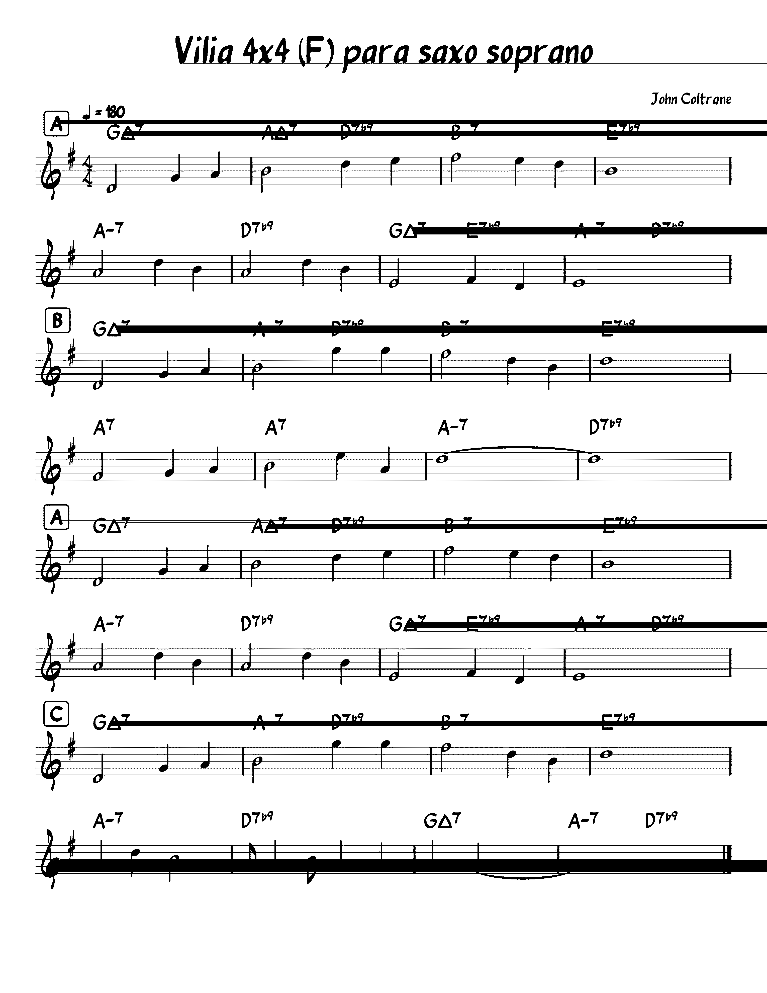 Partitura 4x4