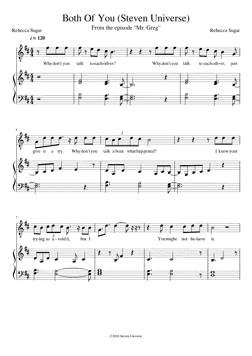 Partitura A Song of Simplicity