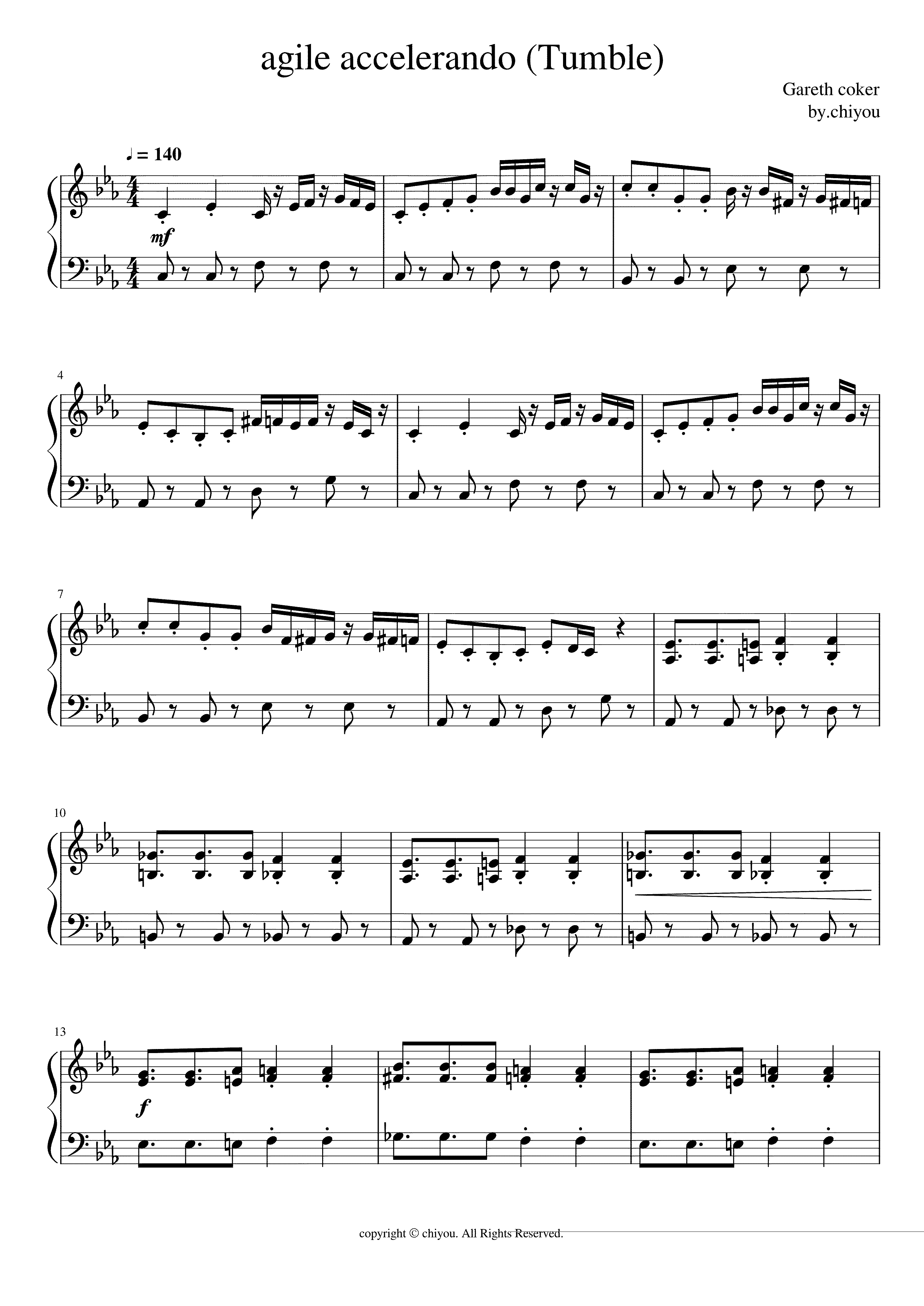 Partitura Accelerando