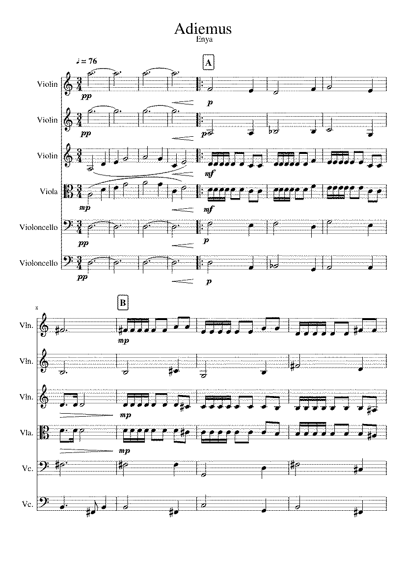 Partitura Adiemus Karl Jenkins