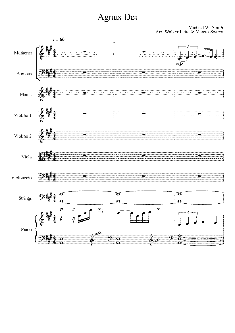 Partitura Agnus Dei