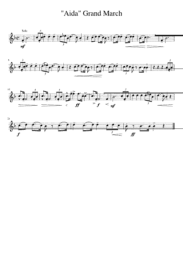 Partitura Aida