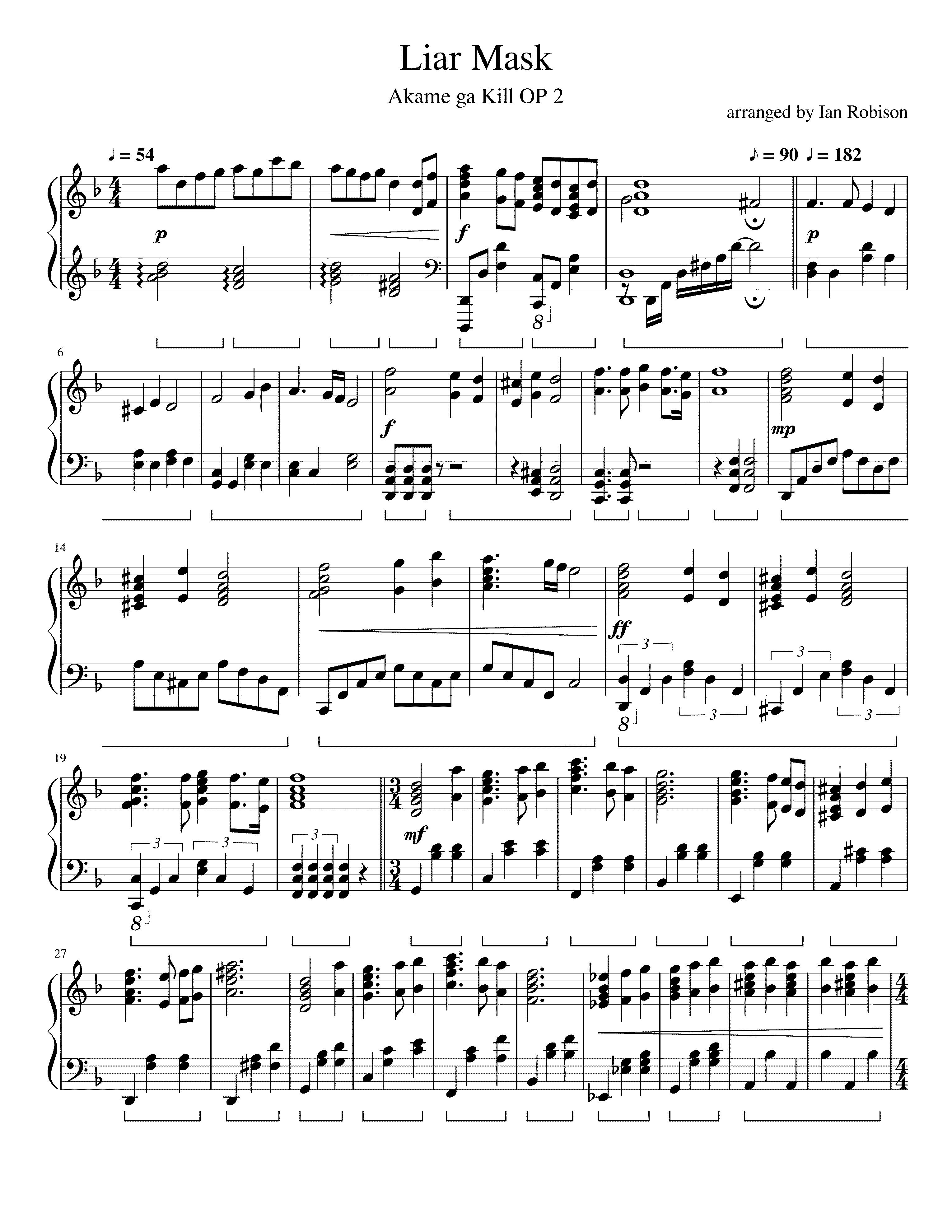 Partitura Akame Ga Kill