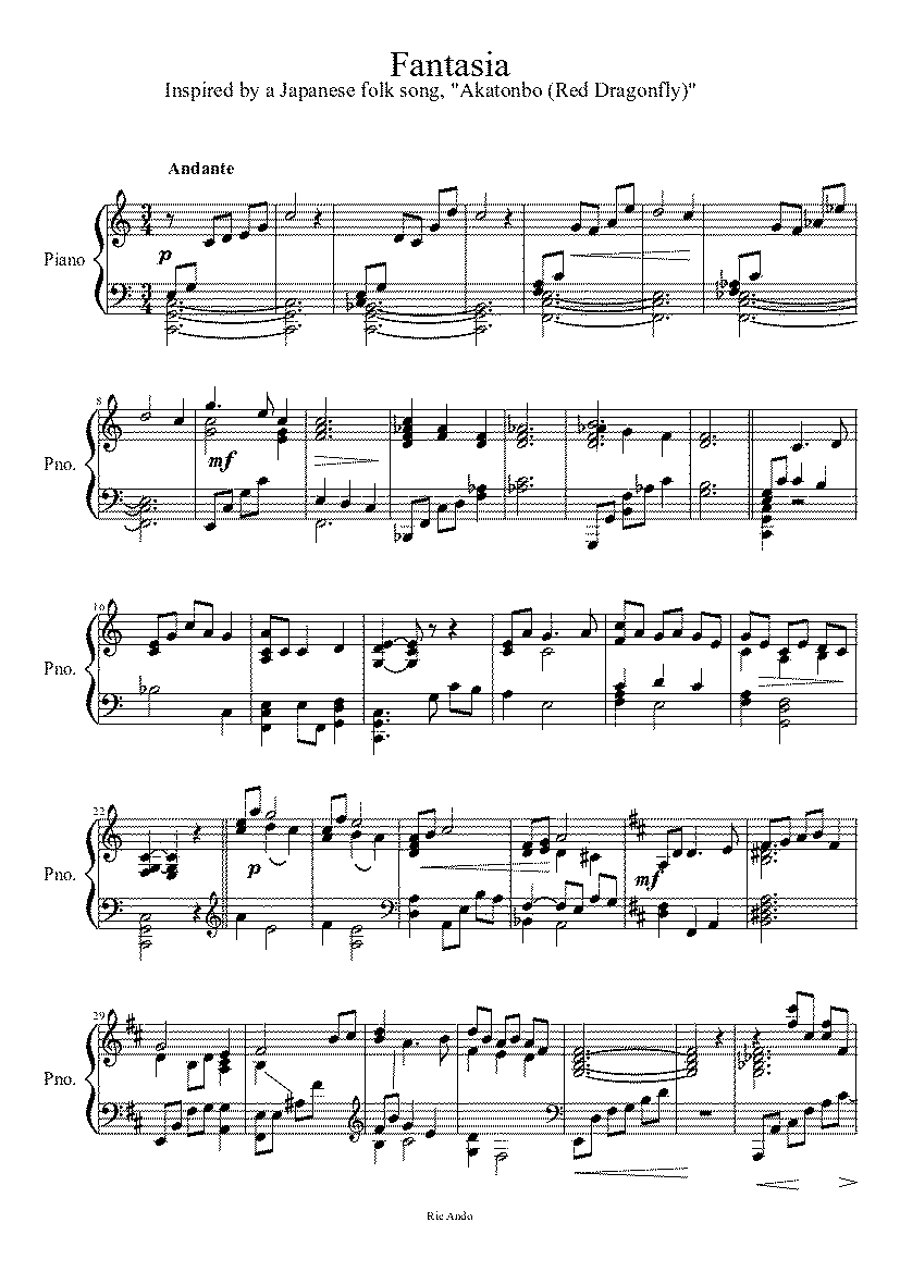 Partitura Akatombo