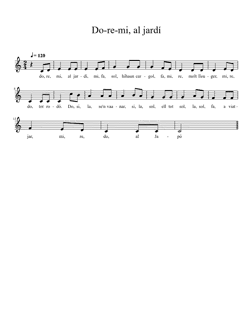 Partitura Al Jardi