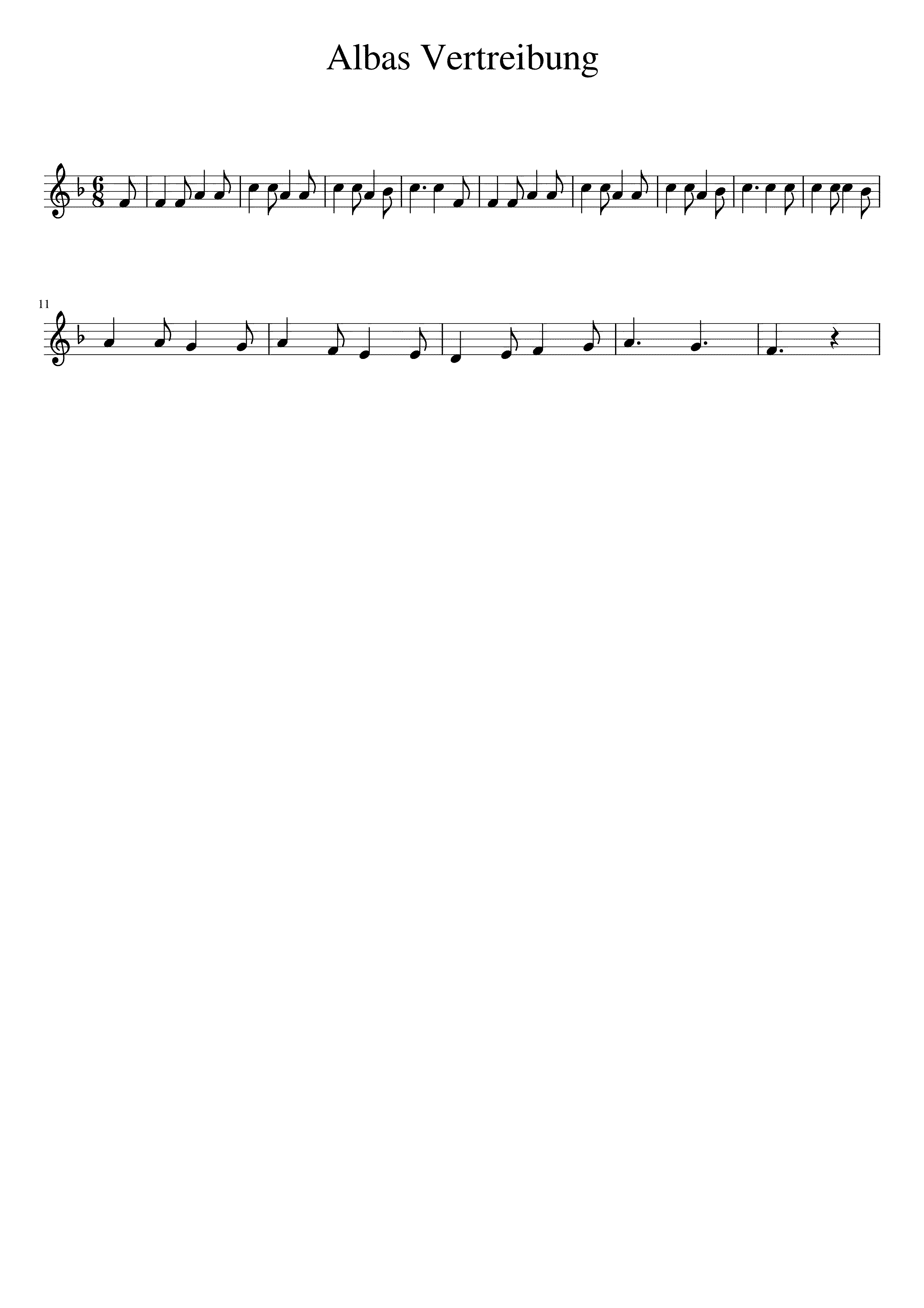 Partitura Albaes