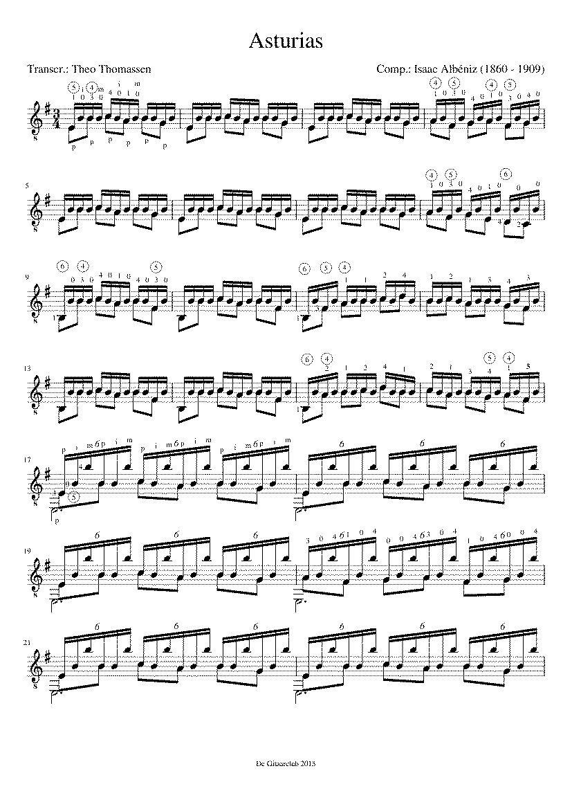 Partitura Albeniz