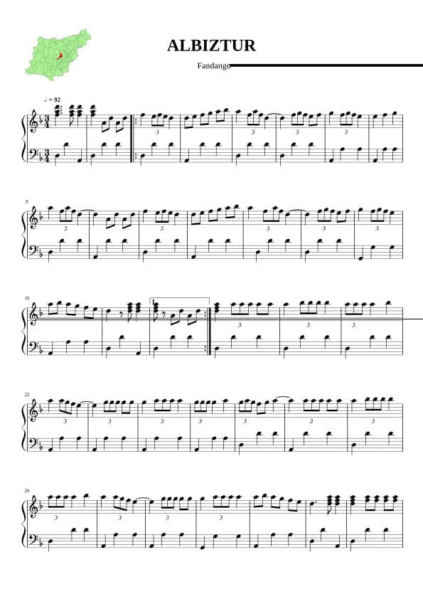 Partitura Albiztur