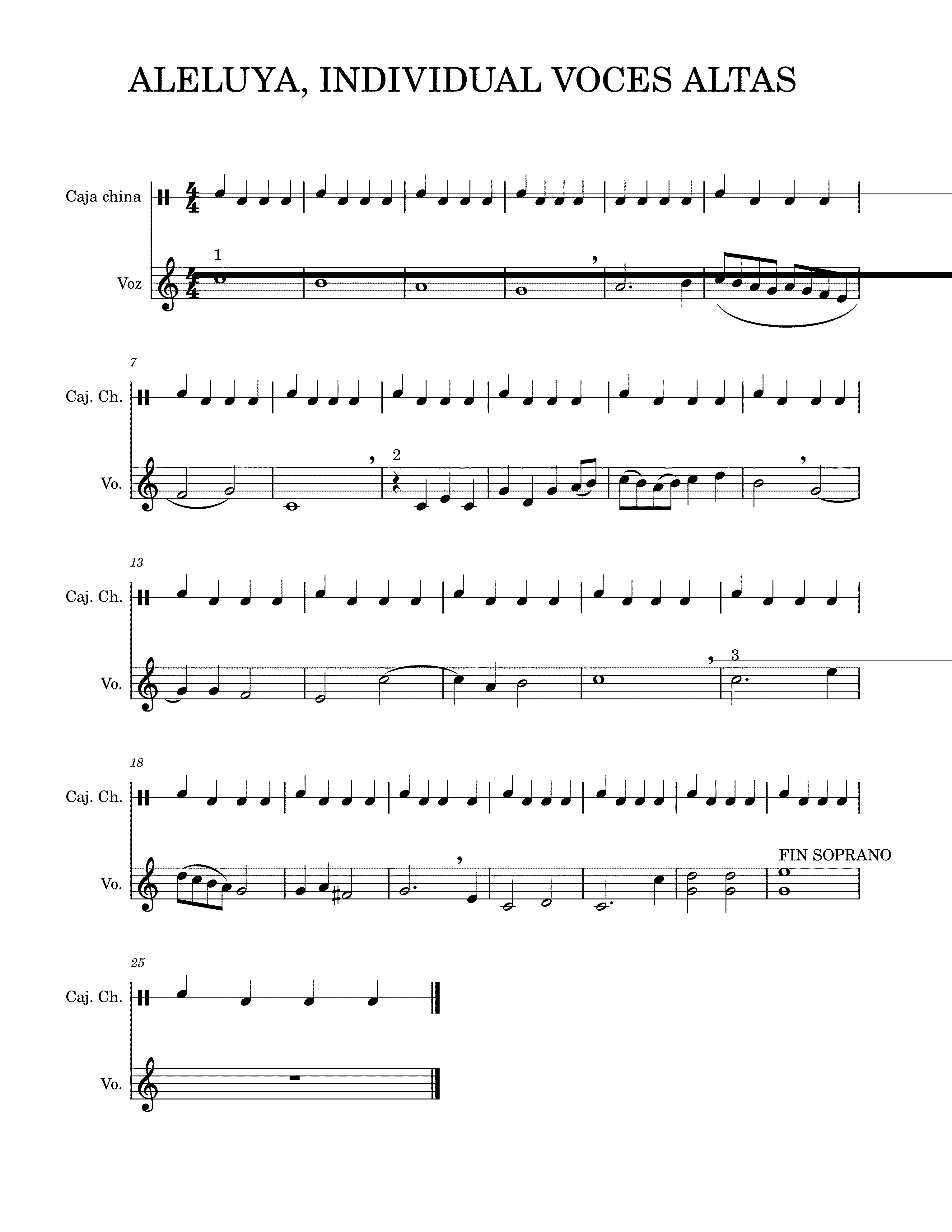 Partitura Aleluya Boyce