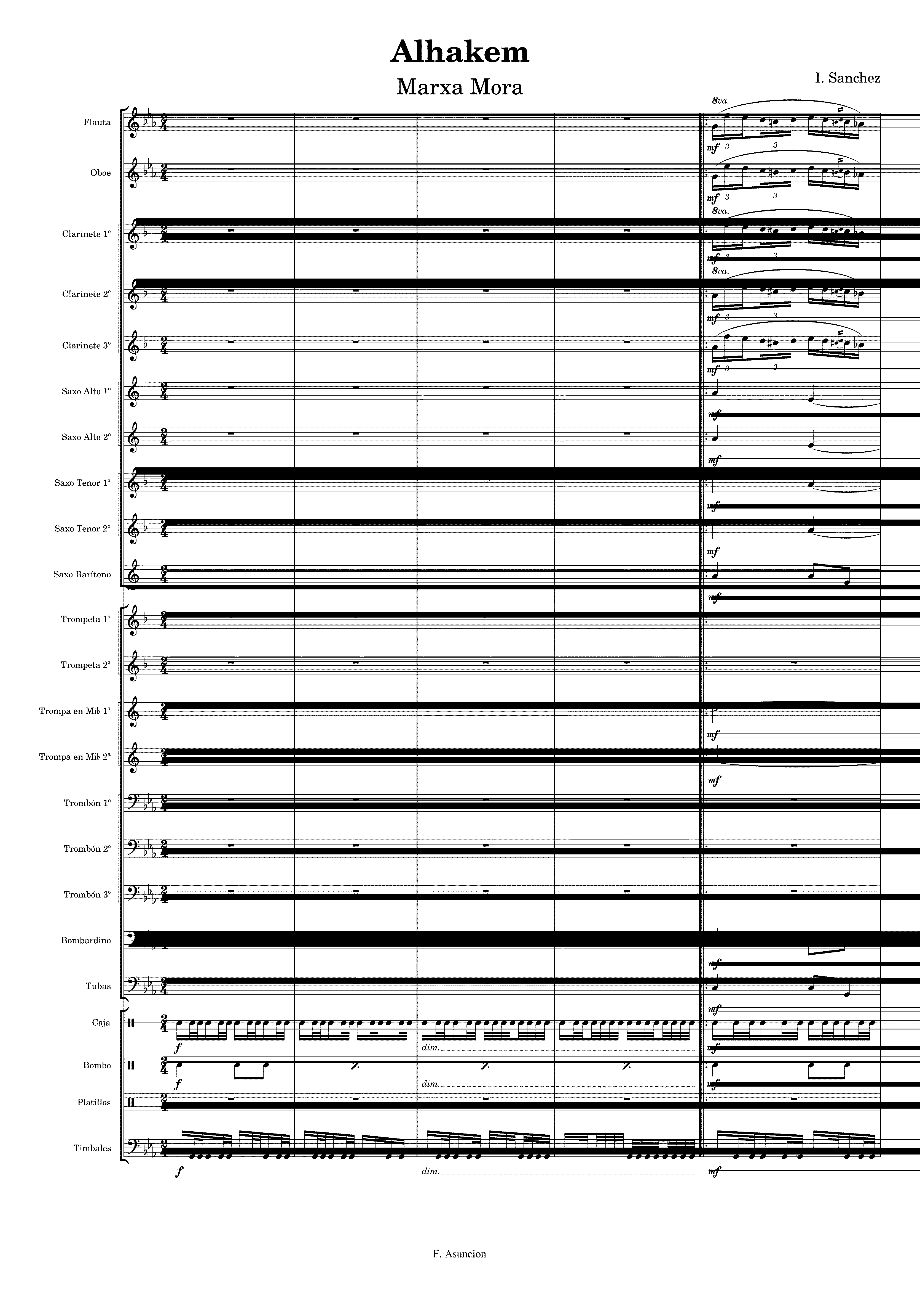 Partitura Alhakem