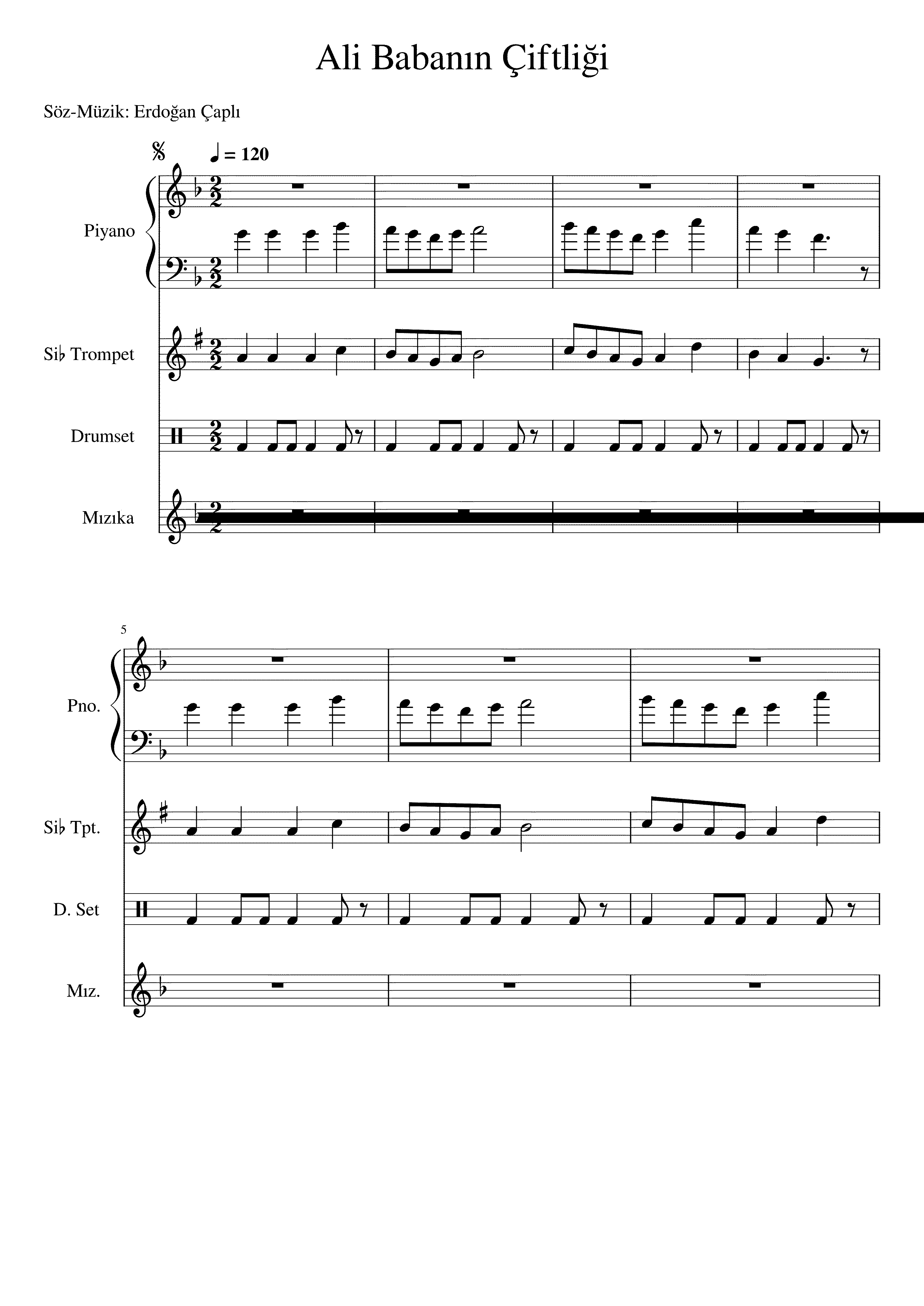 Partitura Ali Baba