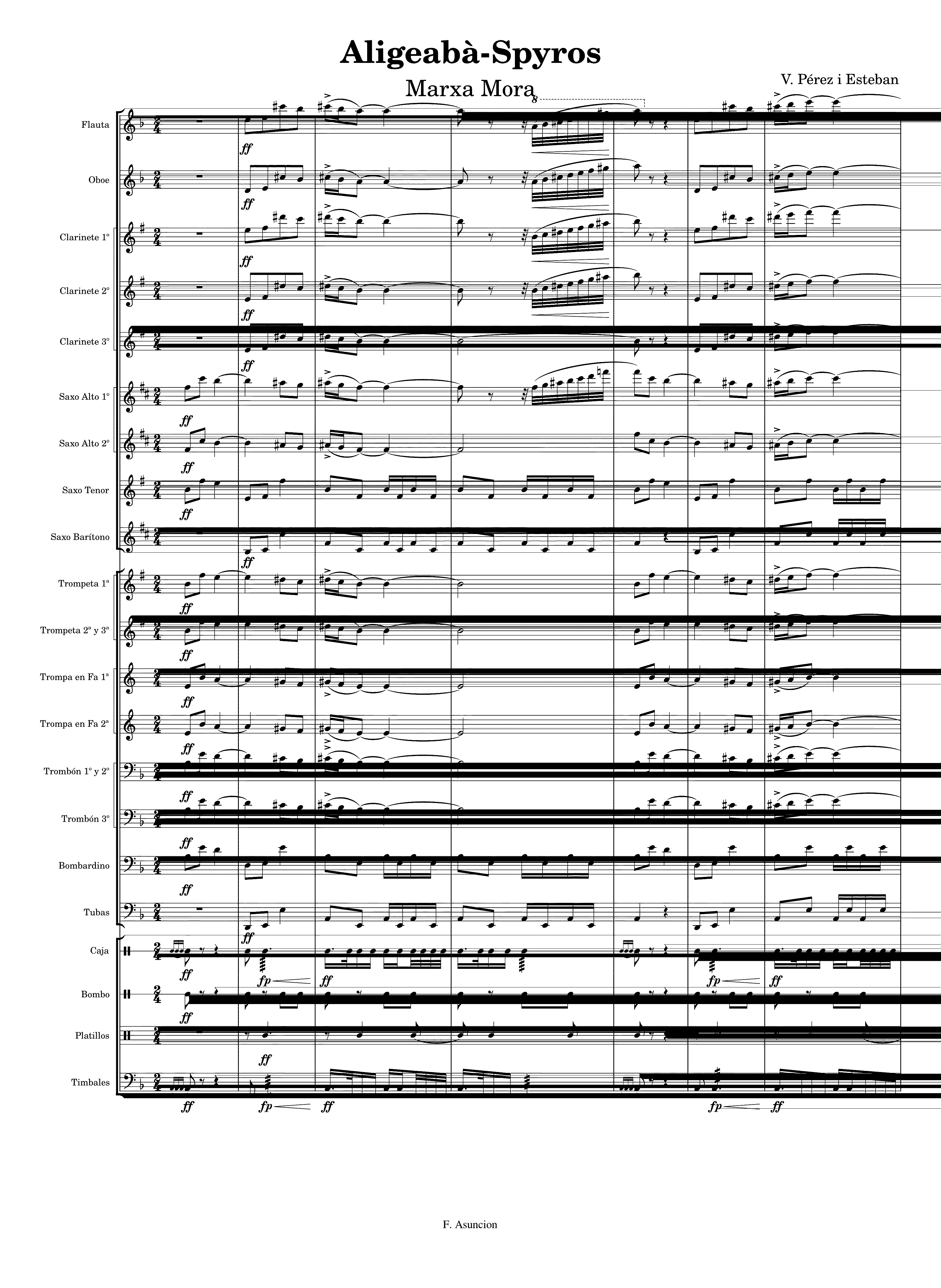 Partitura Aligeaba Spyros