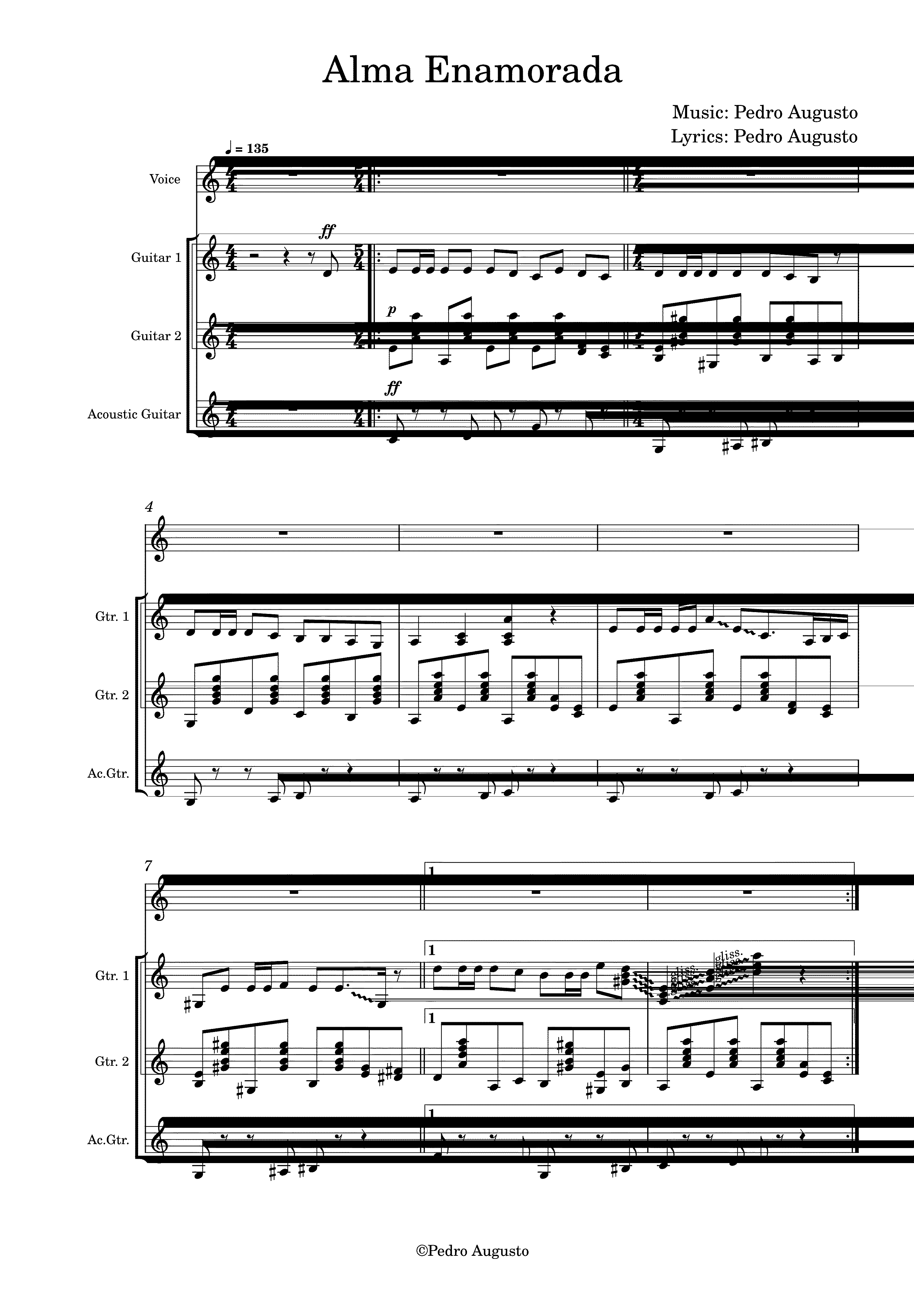 Partitura Alma de Blues