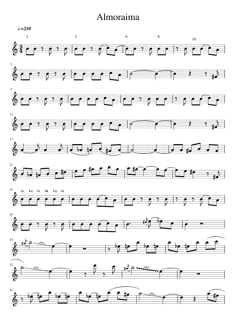 Partitura Almoraima