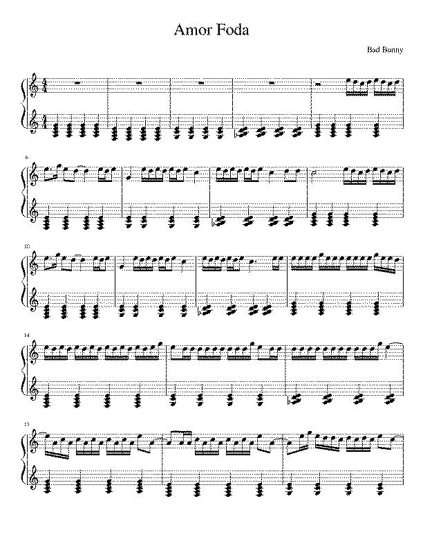 Partitura Amorfoda