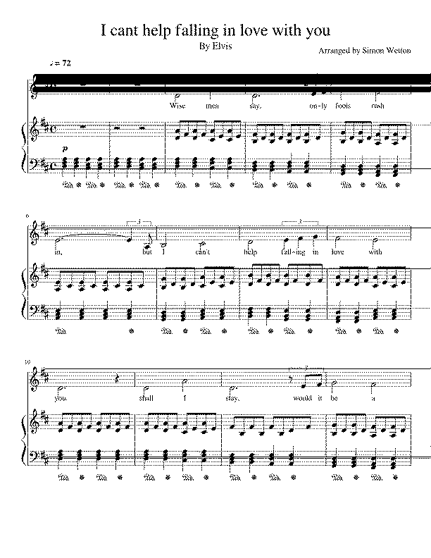 Partitura And I Love Her