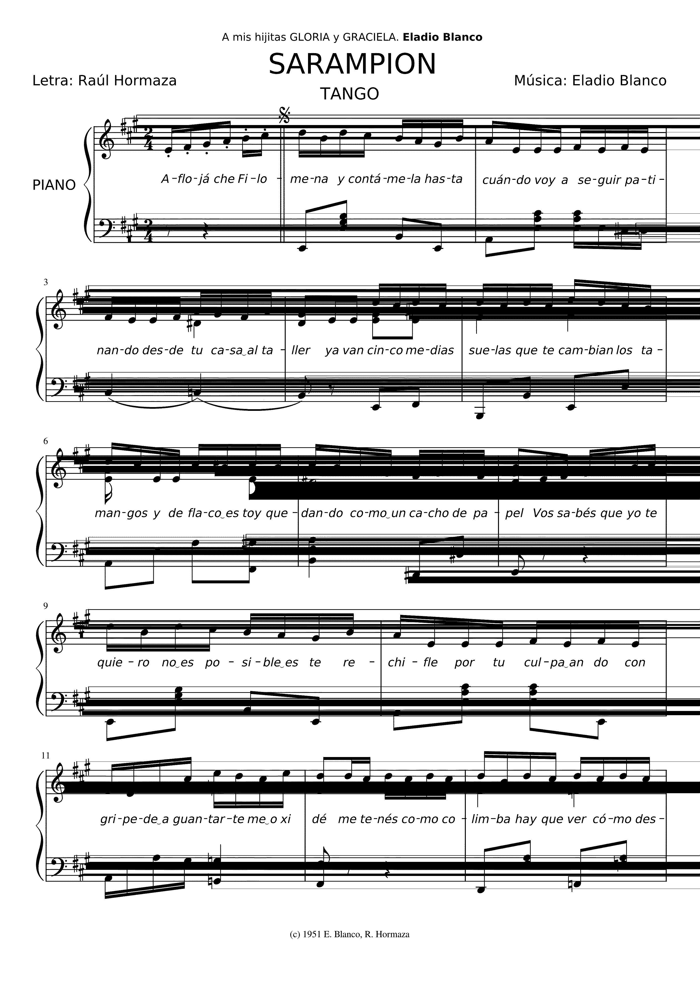 Partitura Andar Conmigo