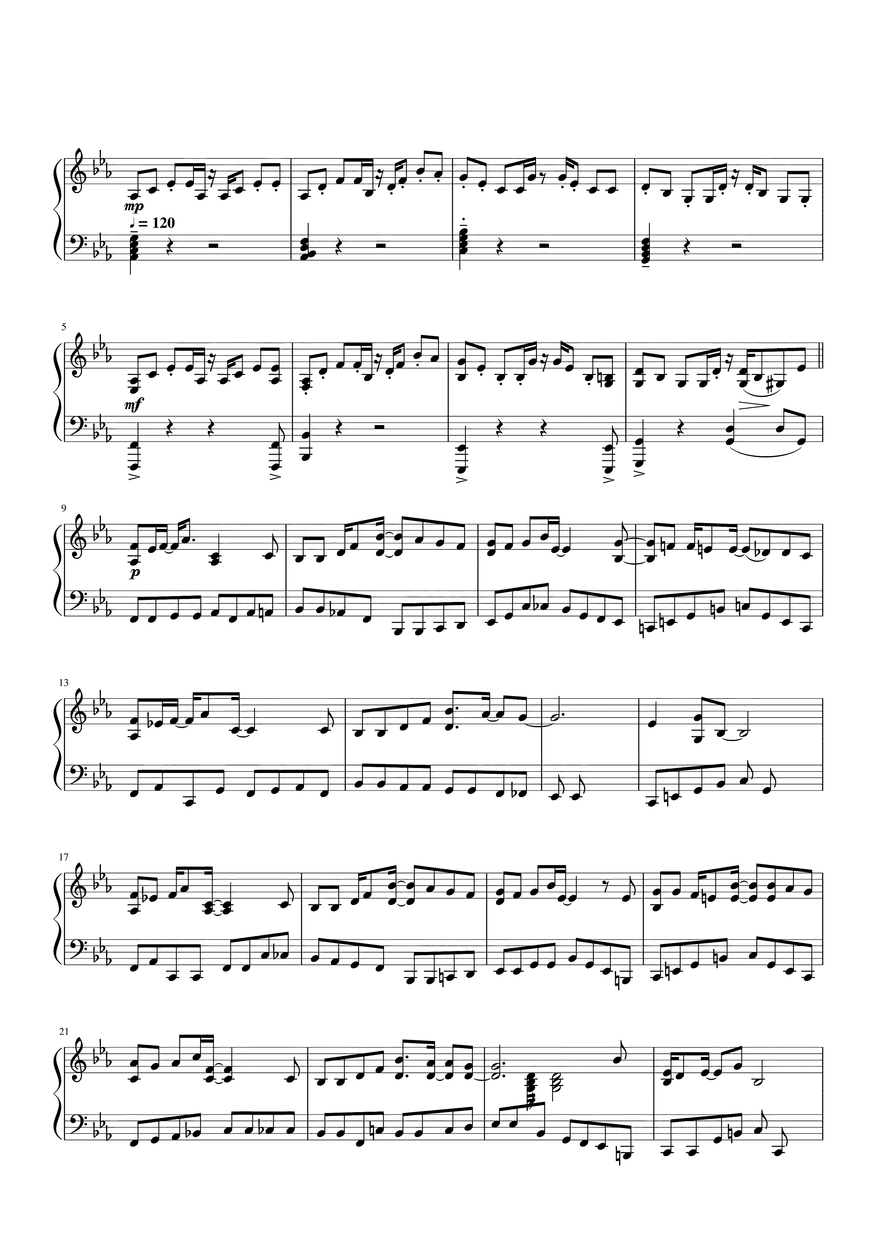 Partitura Another Day of Sun