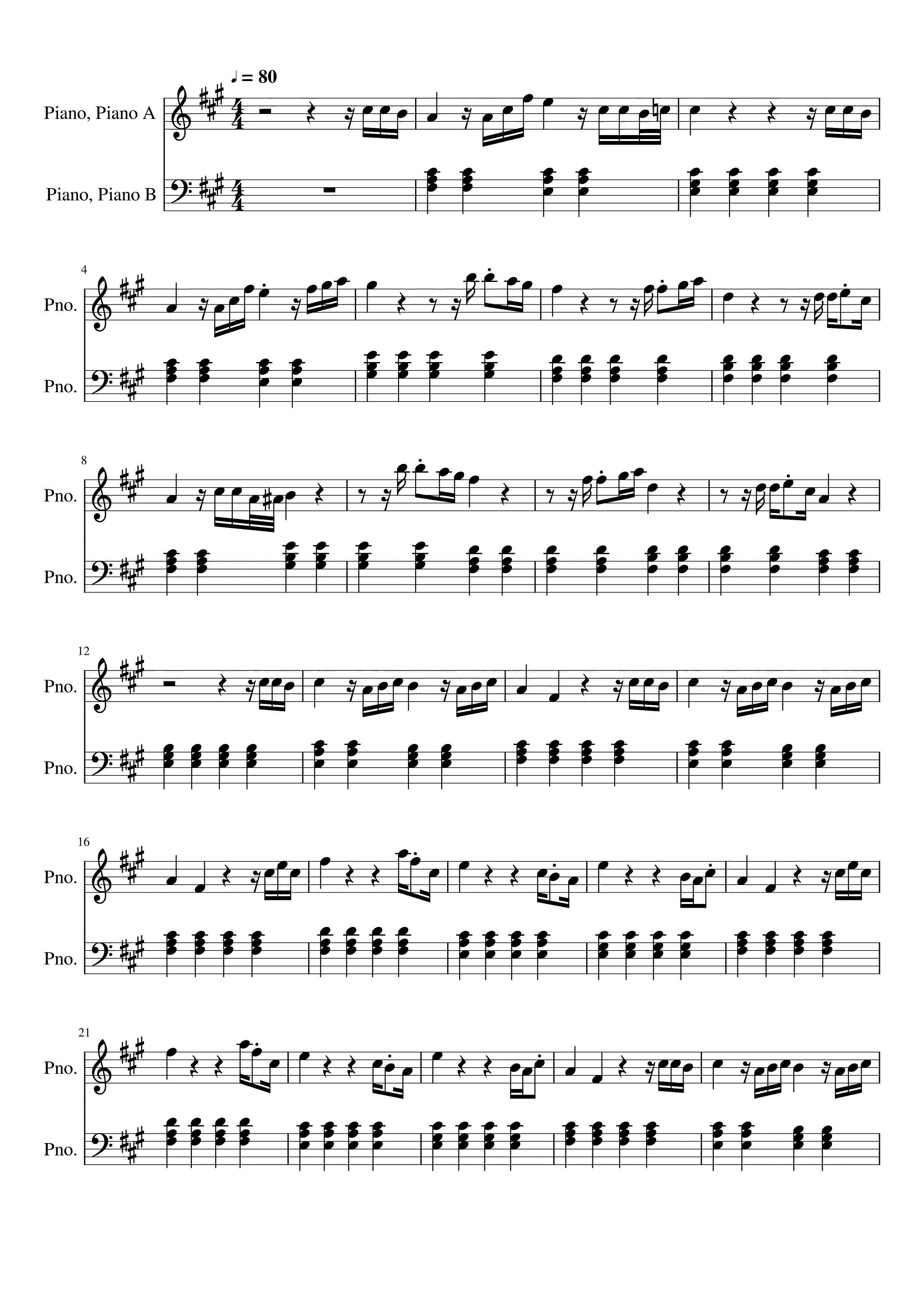 Partitura Antologia
