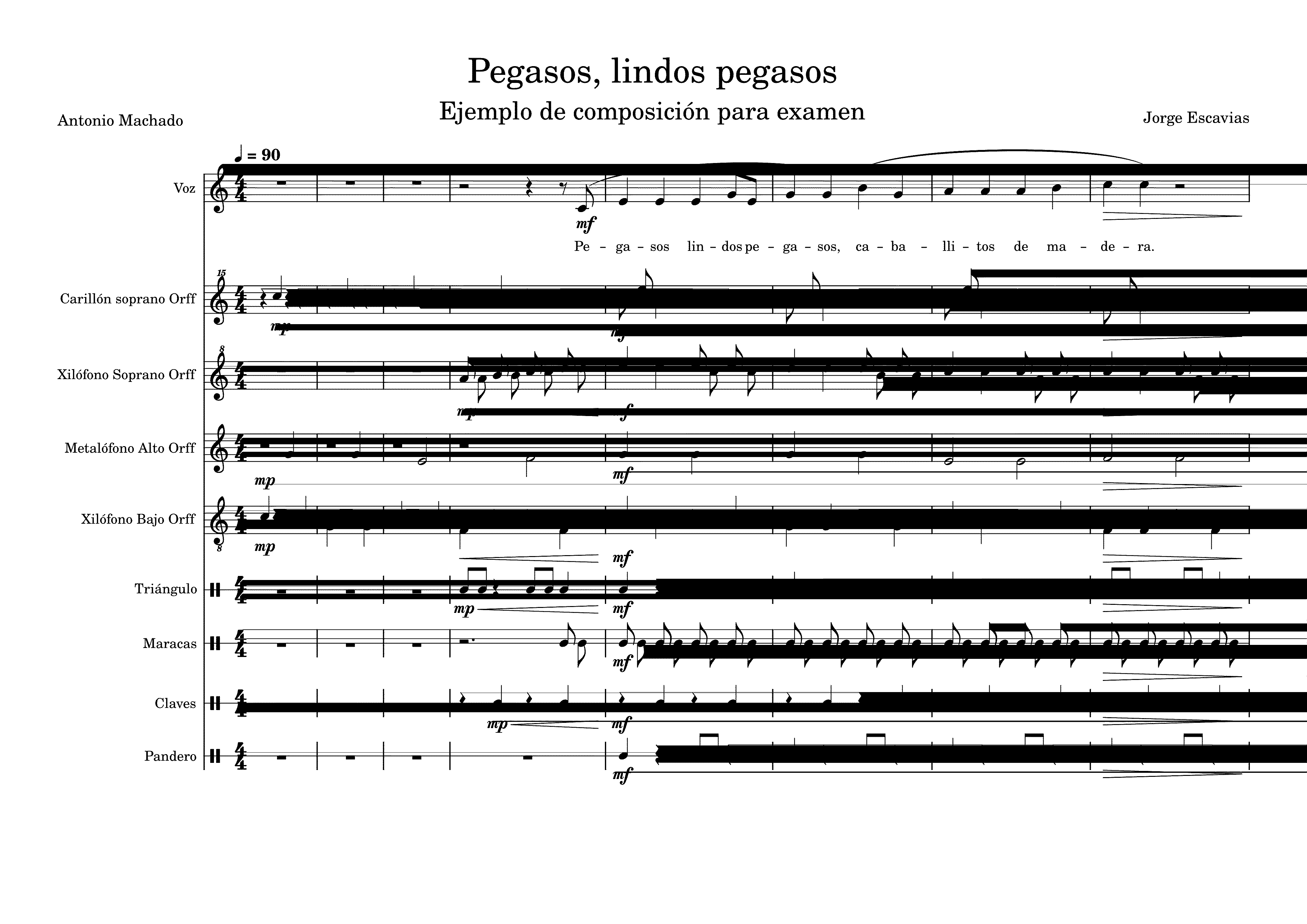 Partitura Antonio Machado