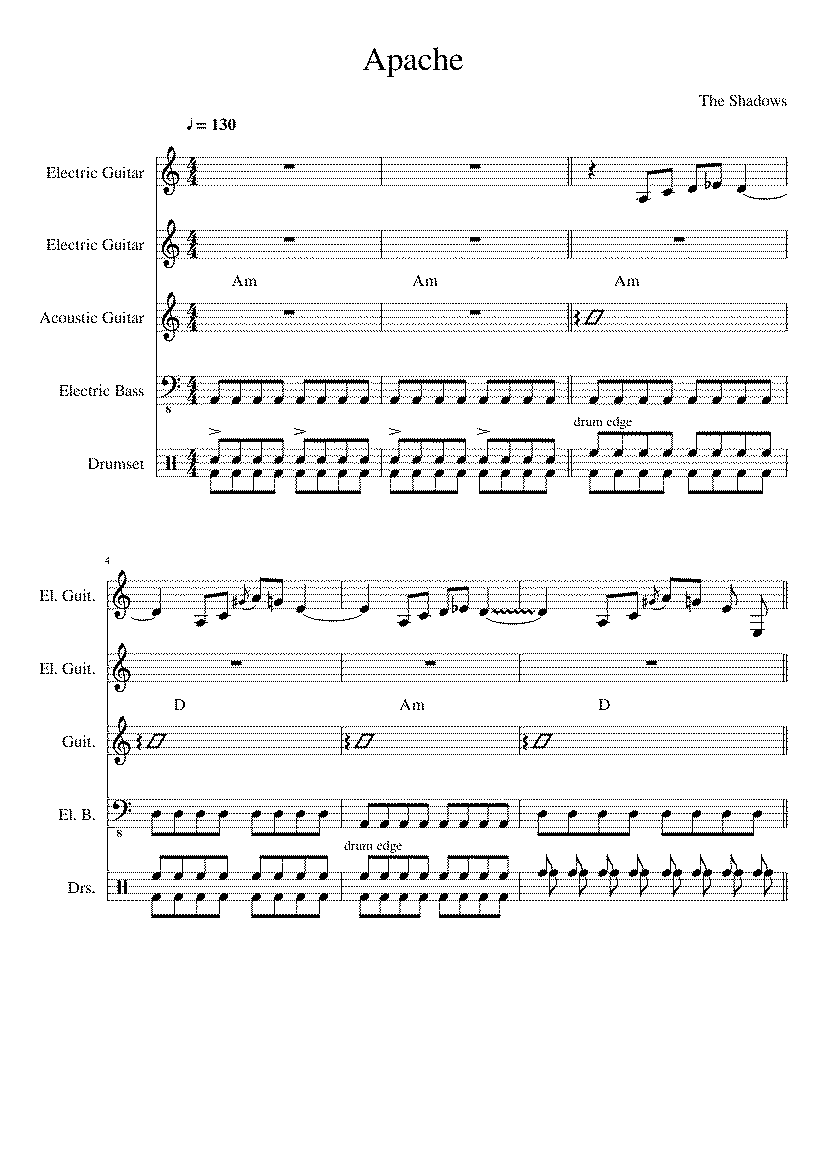 Partitura Apache