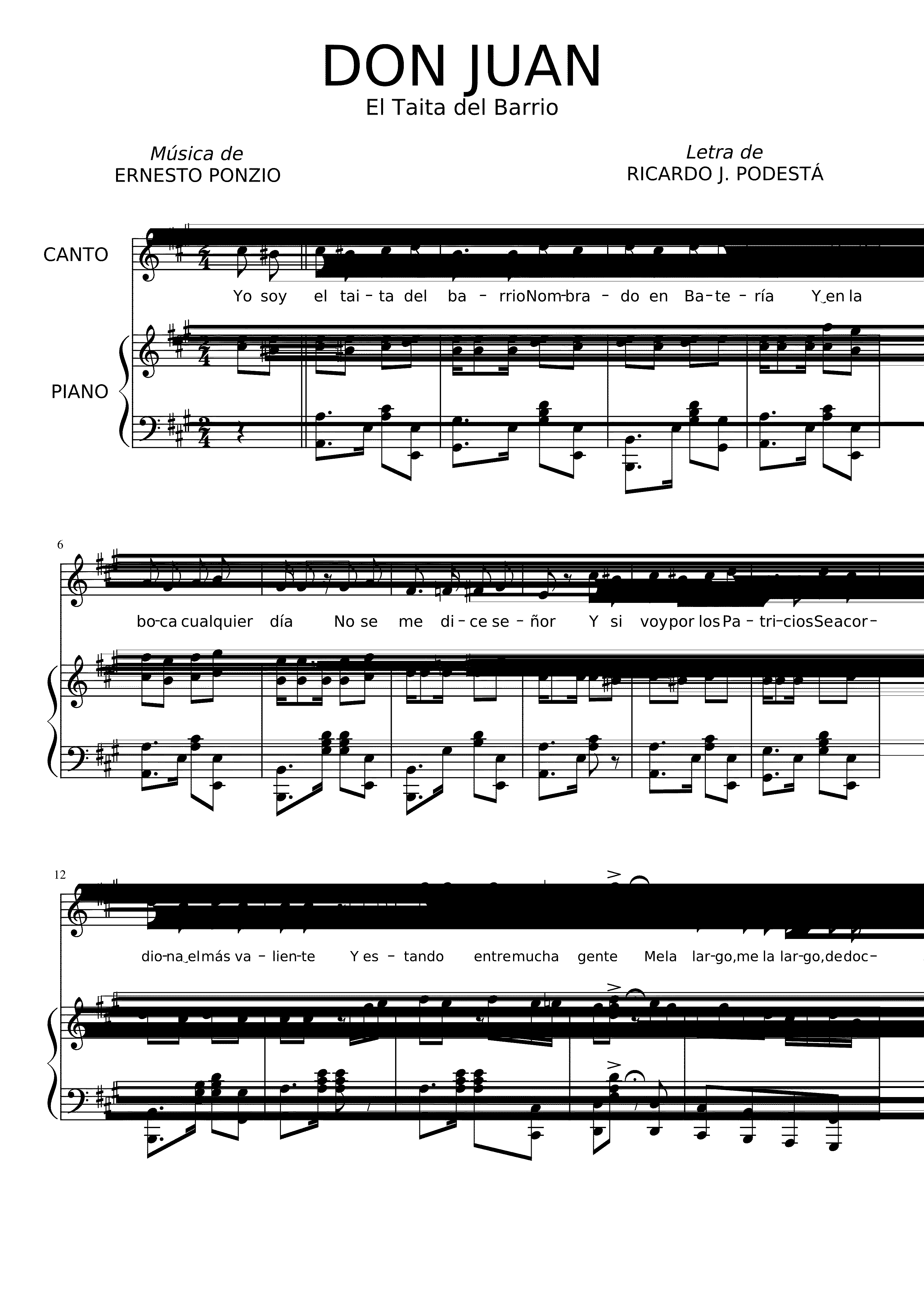 Partitura Aquella Cruz