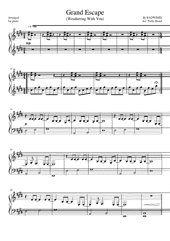 Partitura Are You With Me