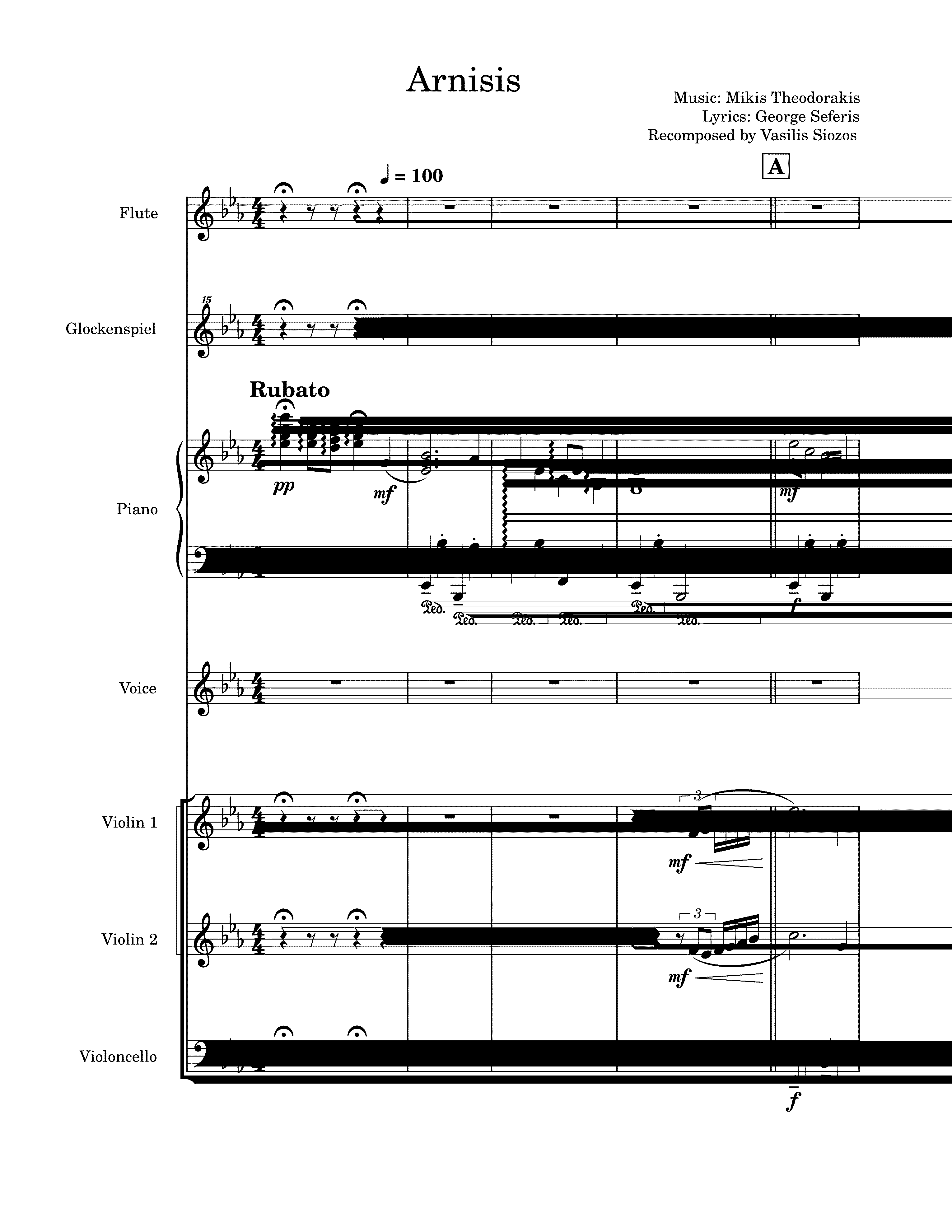 Partitura Arnisis Mikis Theodorakis