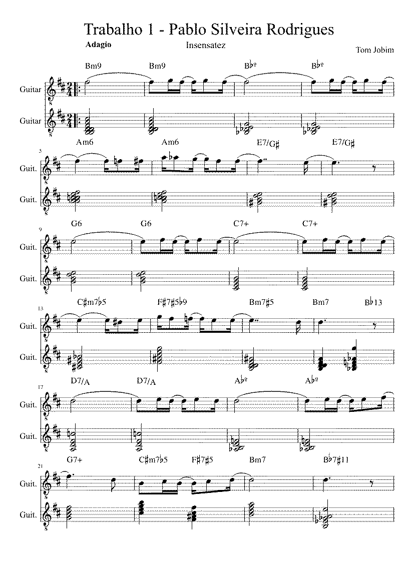 Partitura Artistica