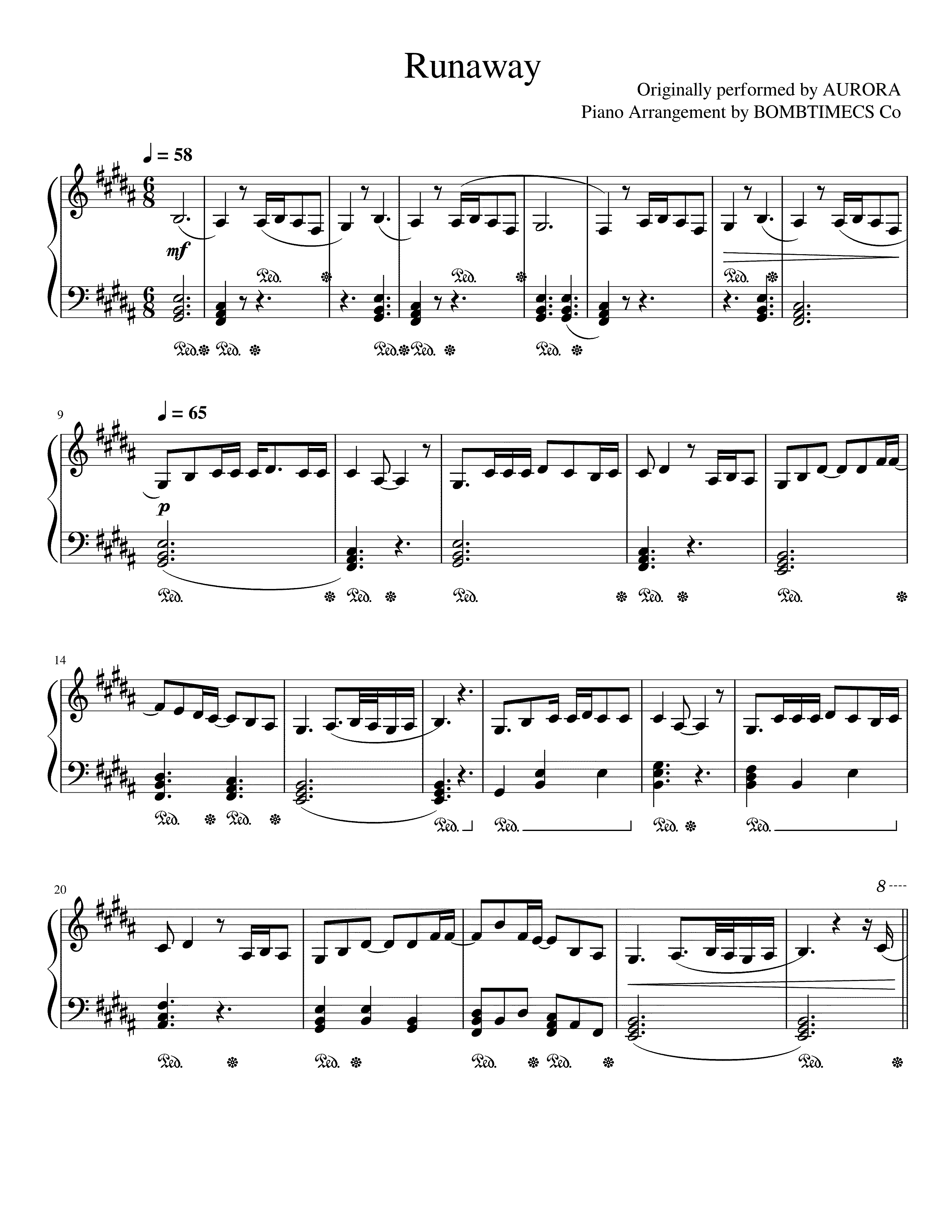 Partitura Aurora