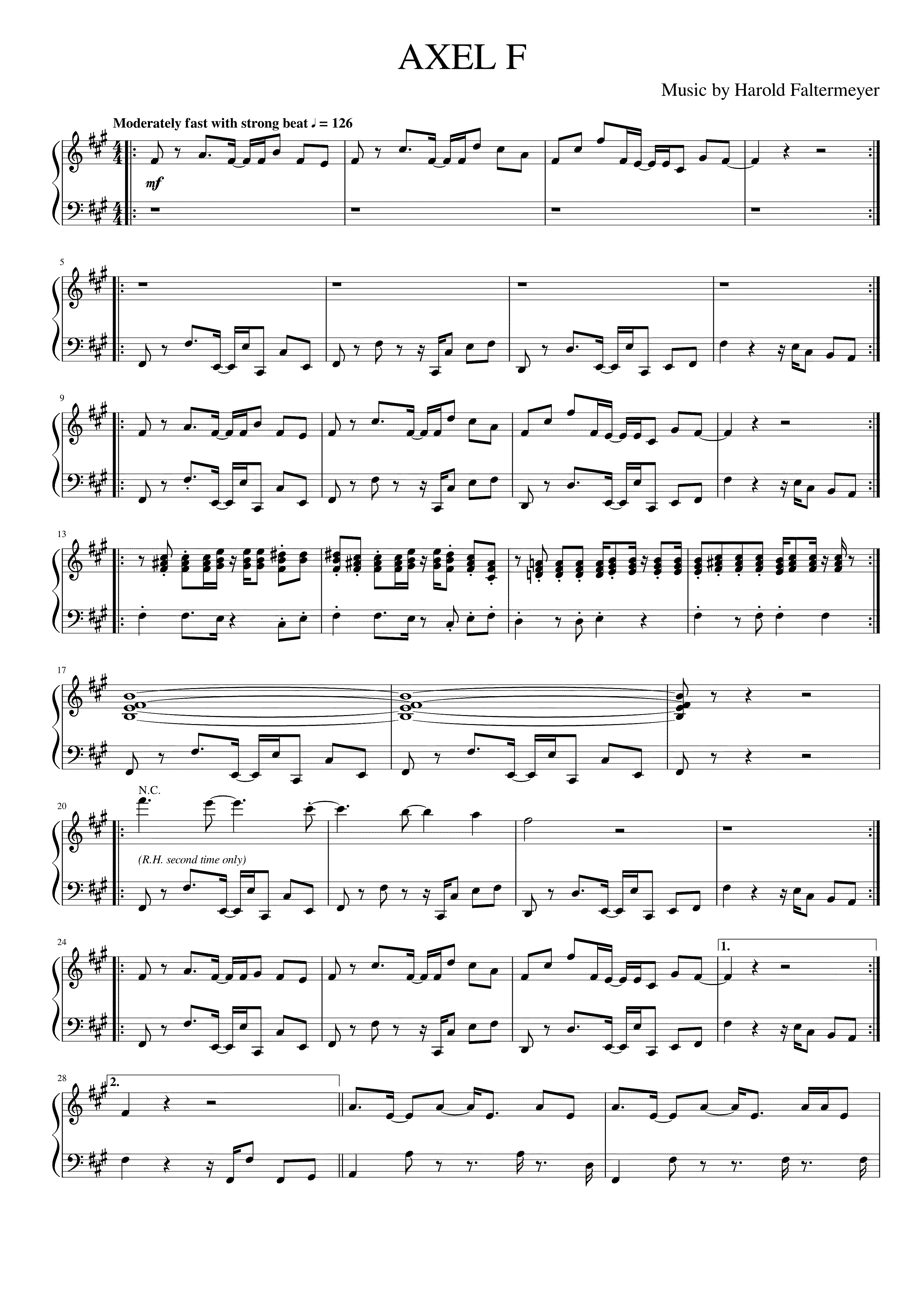 La Partitura de Axel Foley