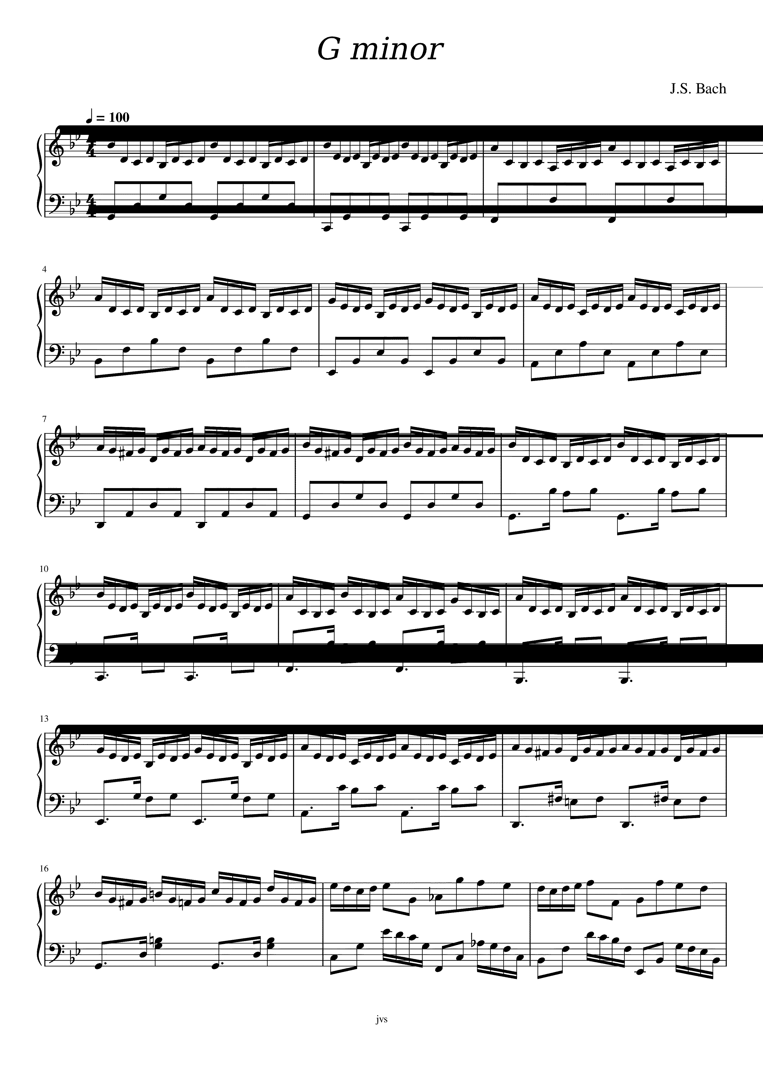 Partitura Bach