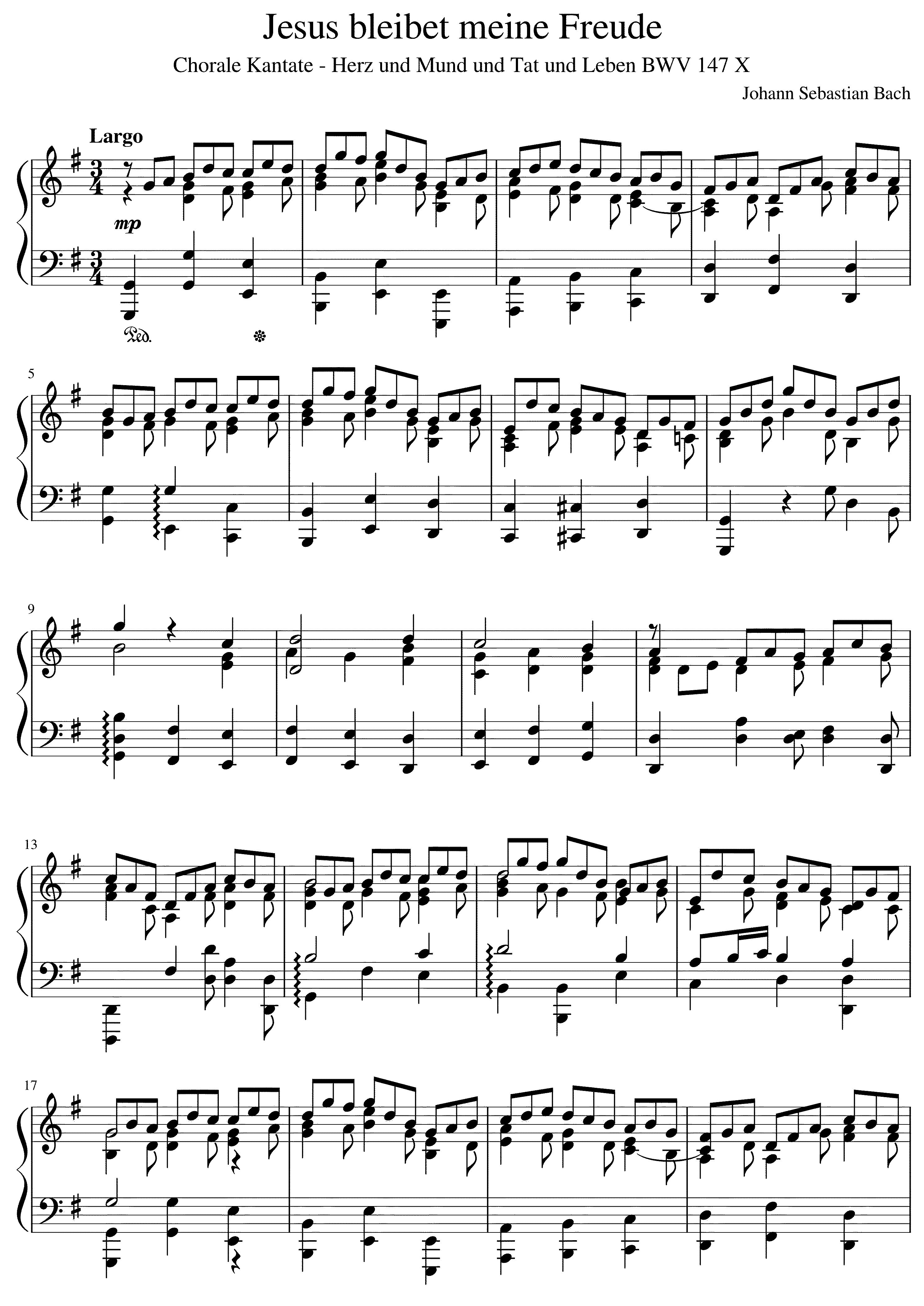 Partitura Bach 147