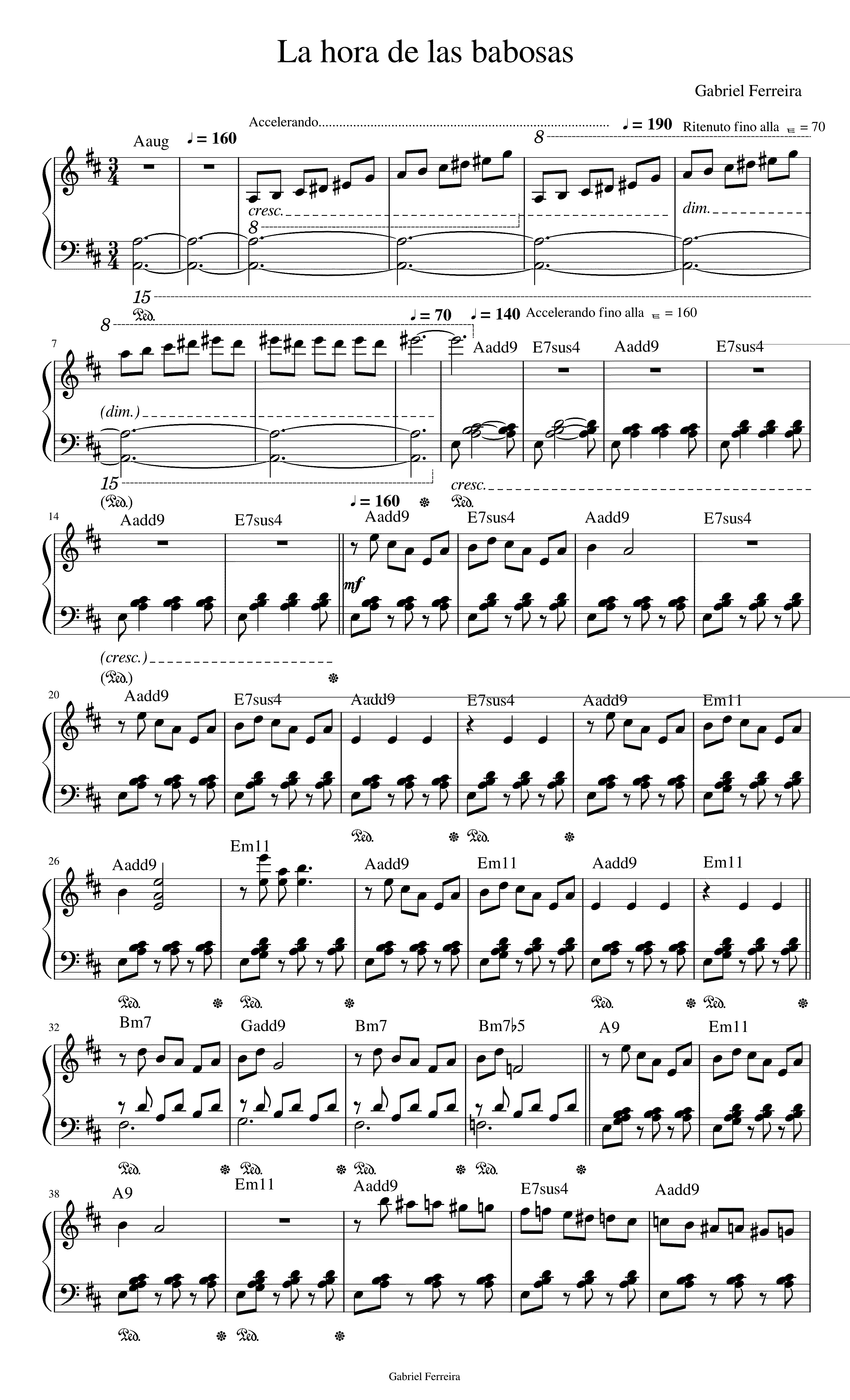 Partitura Bailarines