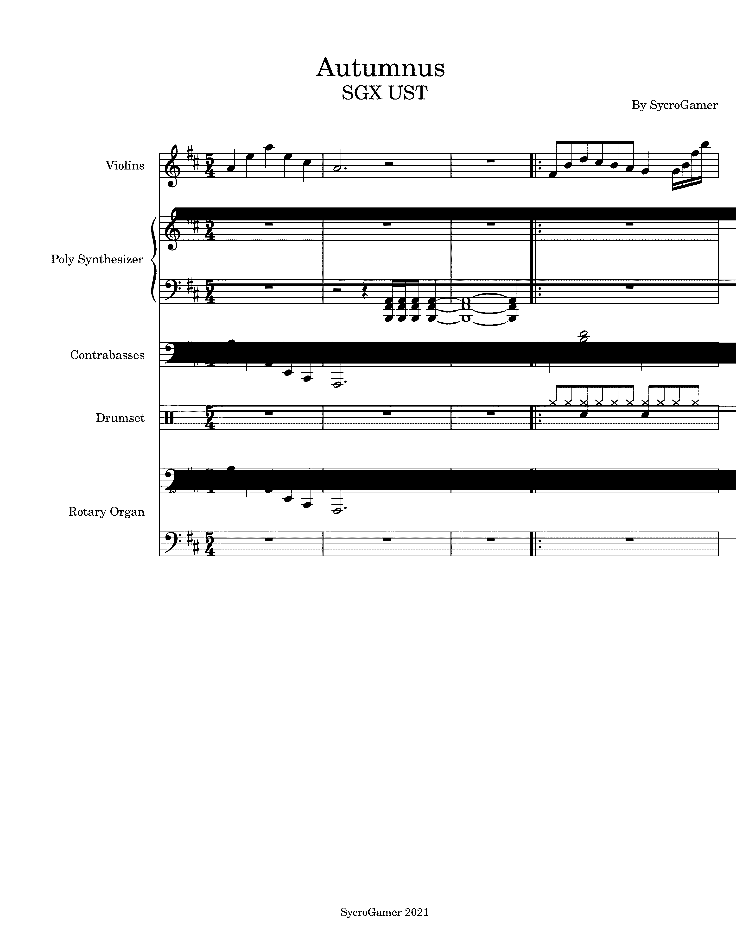 Partitura Balada de Otoño