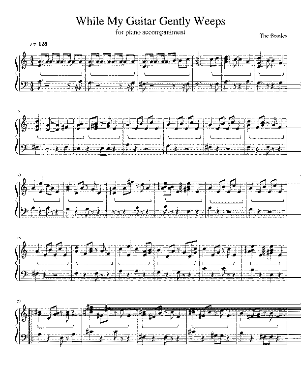 Partitura Beatles