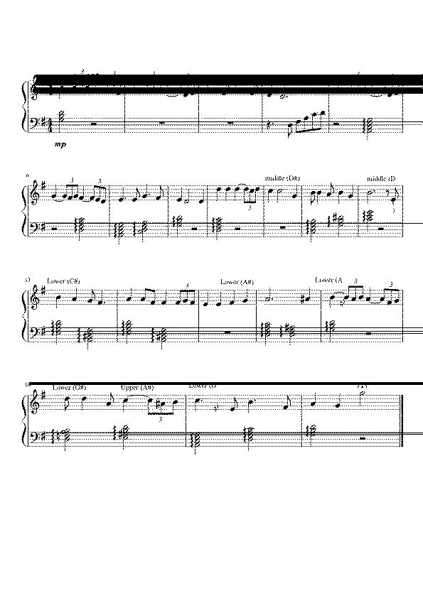 Partitura Bella Notte Ludovico Einaudi