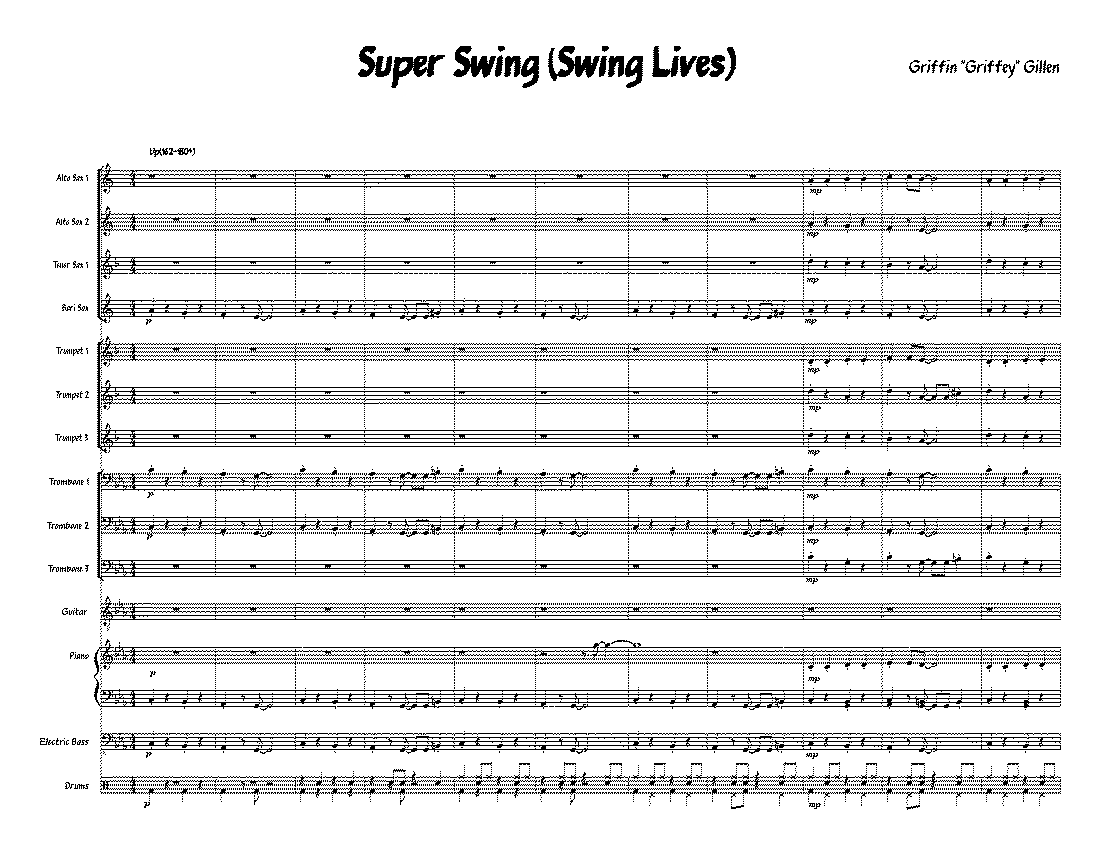 Partitura Big Band Swing