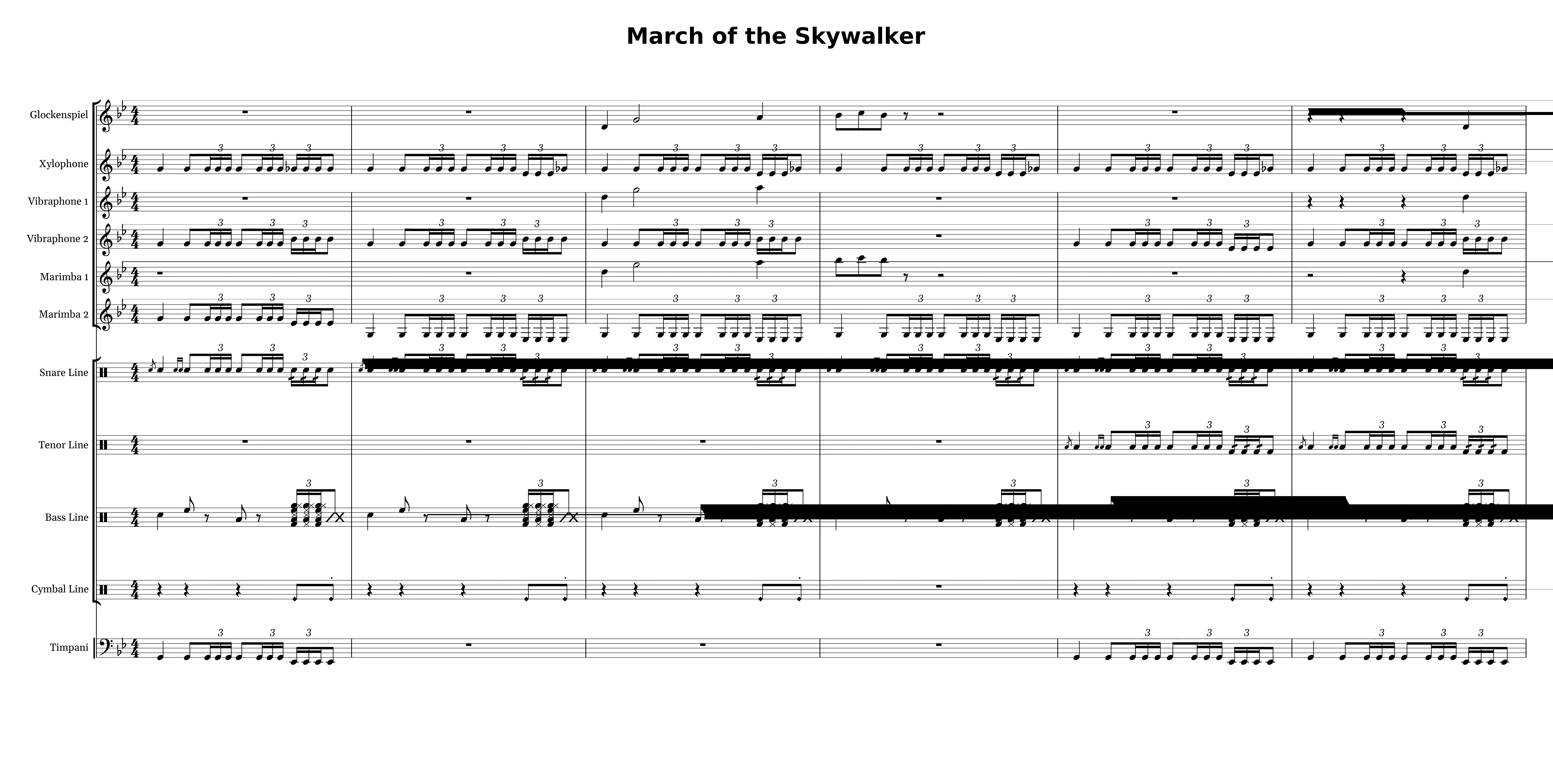 Partitura Binary Sunset