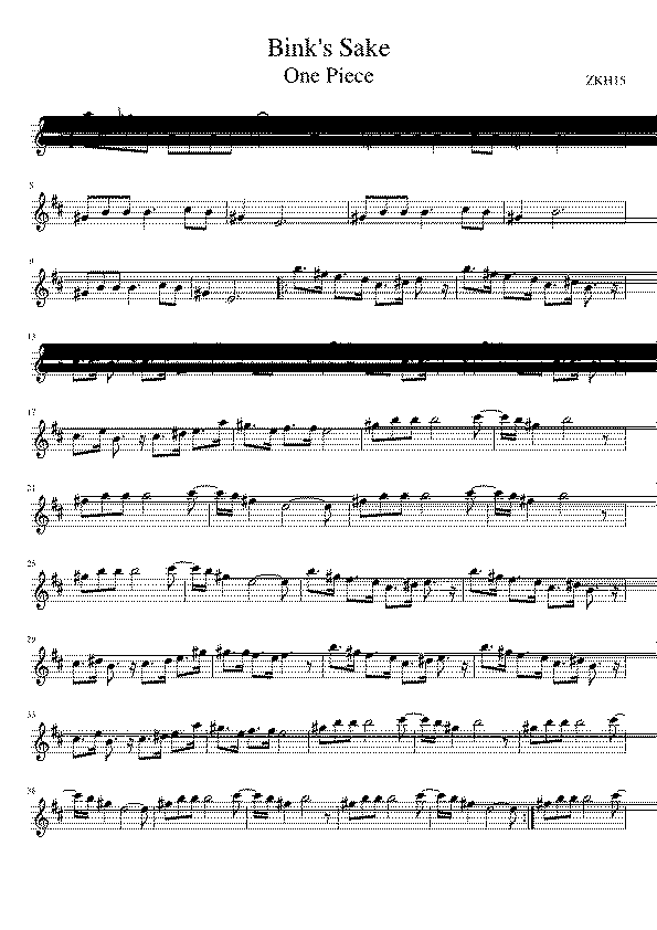 Partitura Bink No Sake