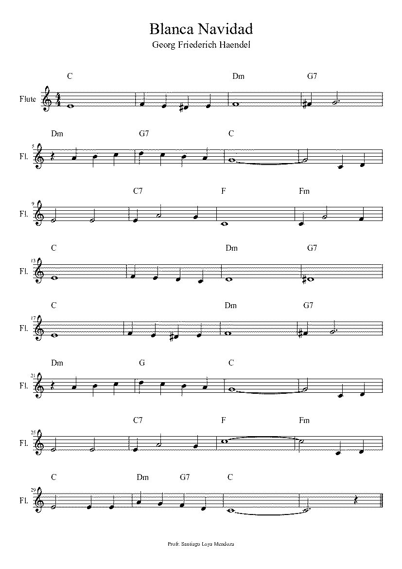 Partitura Blanca