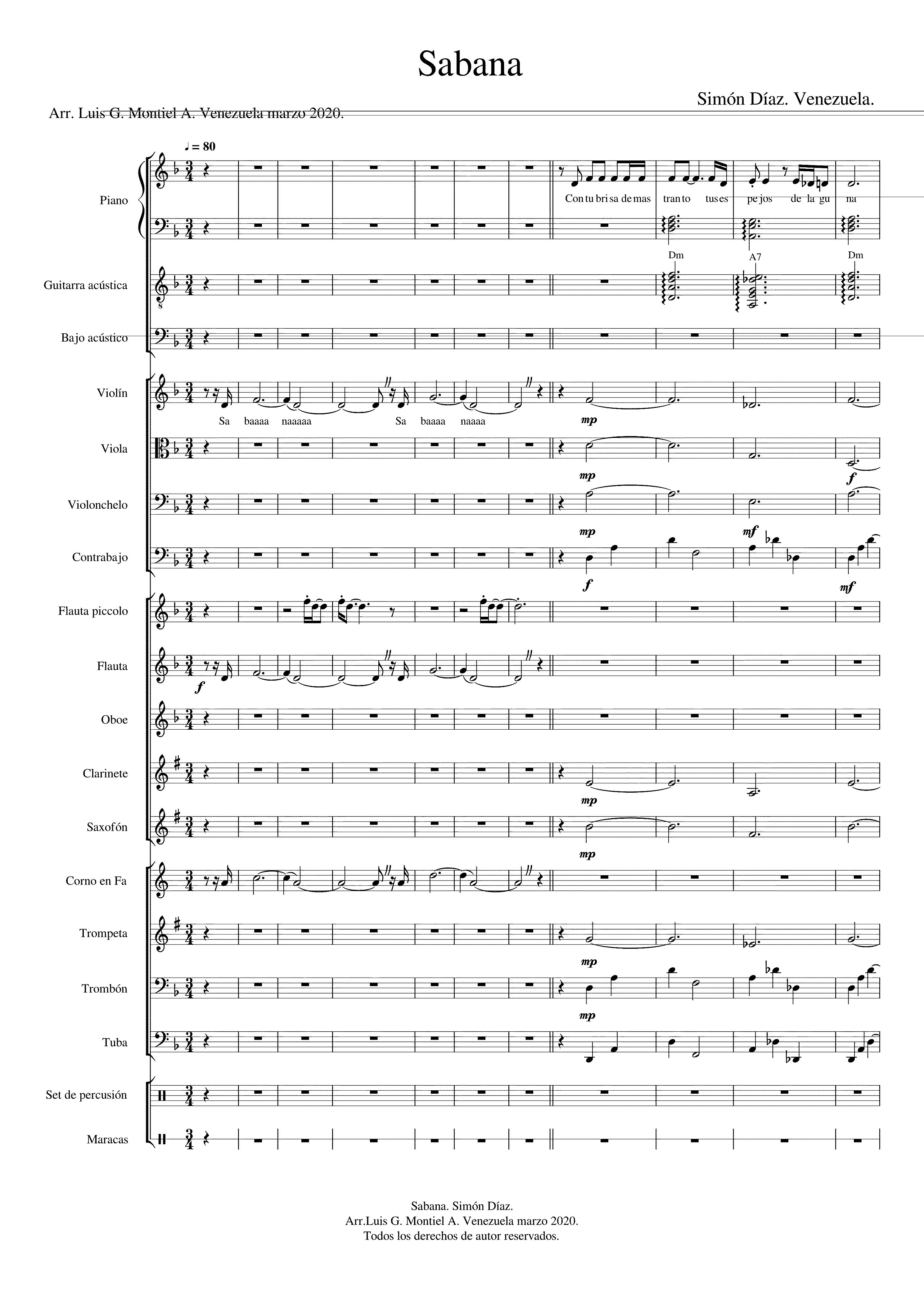 Partitura Bolero Maria Dolores