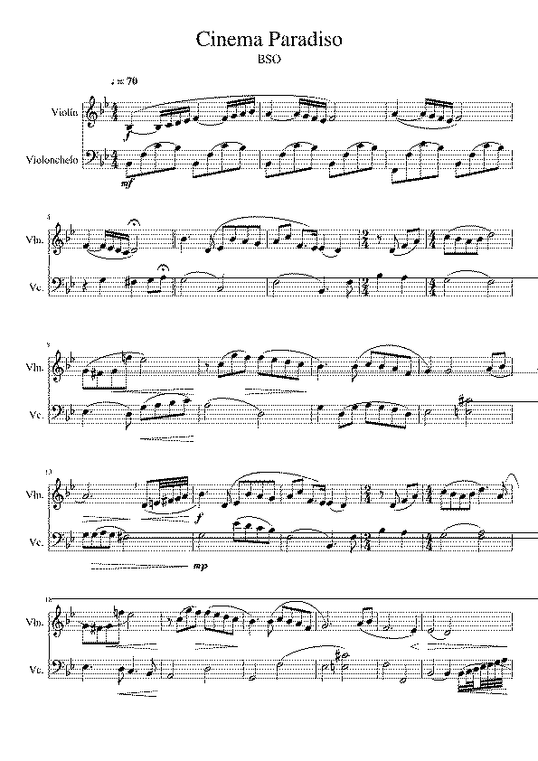 Partitura Bso