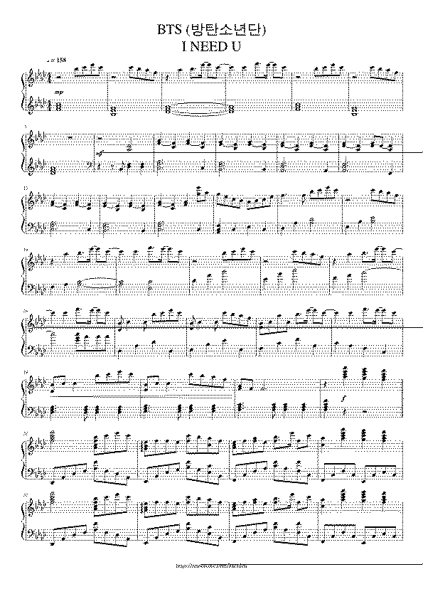 Partitura Bts