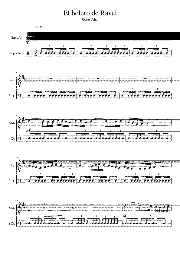 Partitura Caja