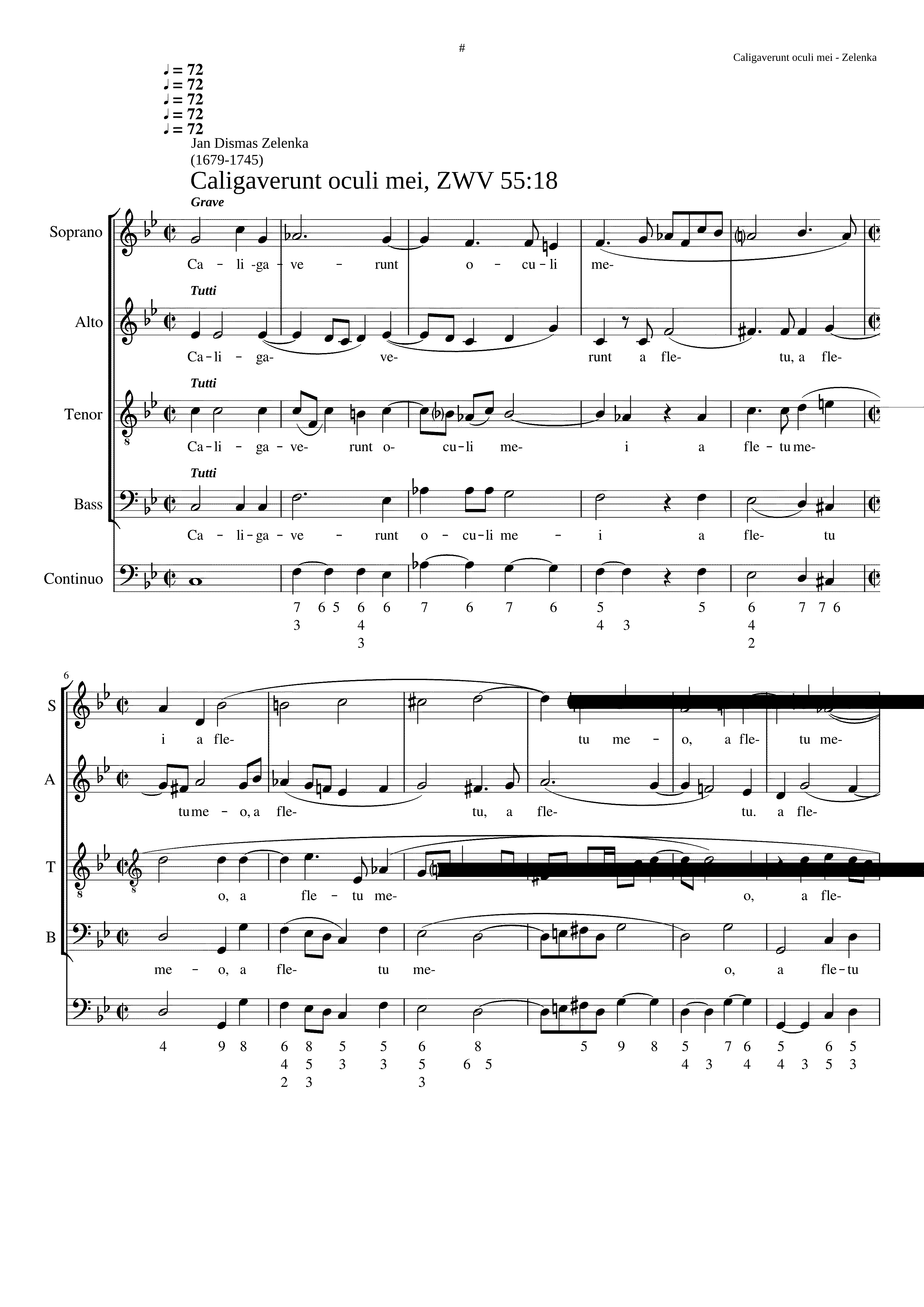 Partitura Caligaverunt Oculi Mei