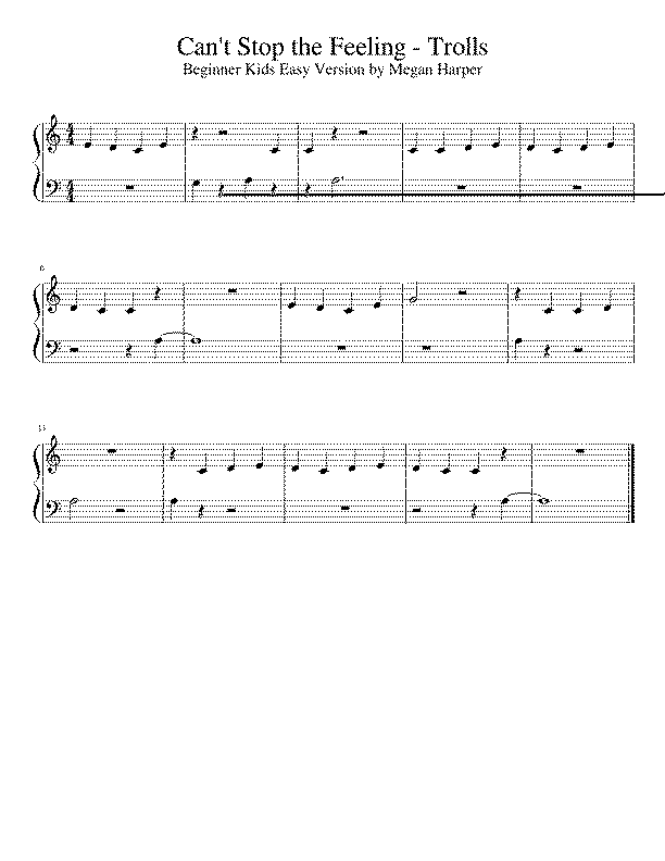 Partitura Can ́T Stop The Feeling