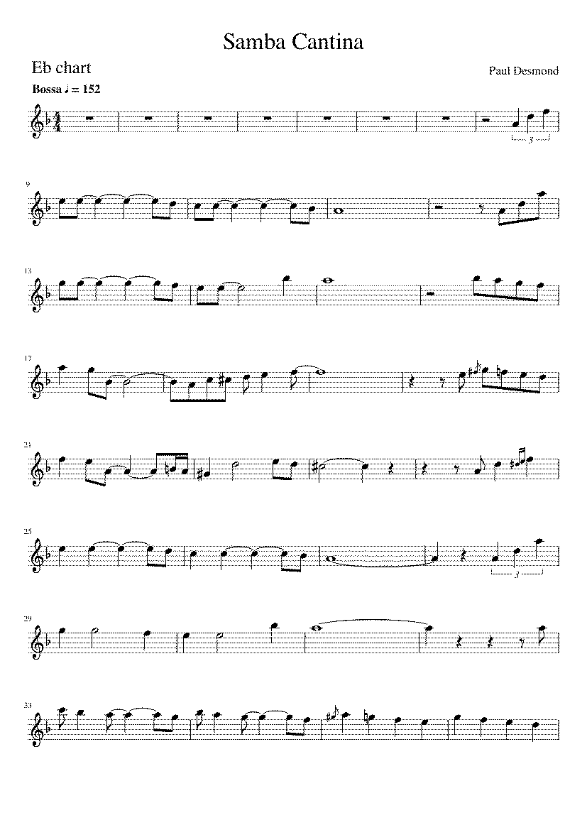Partitura Cantina