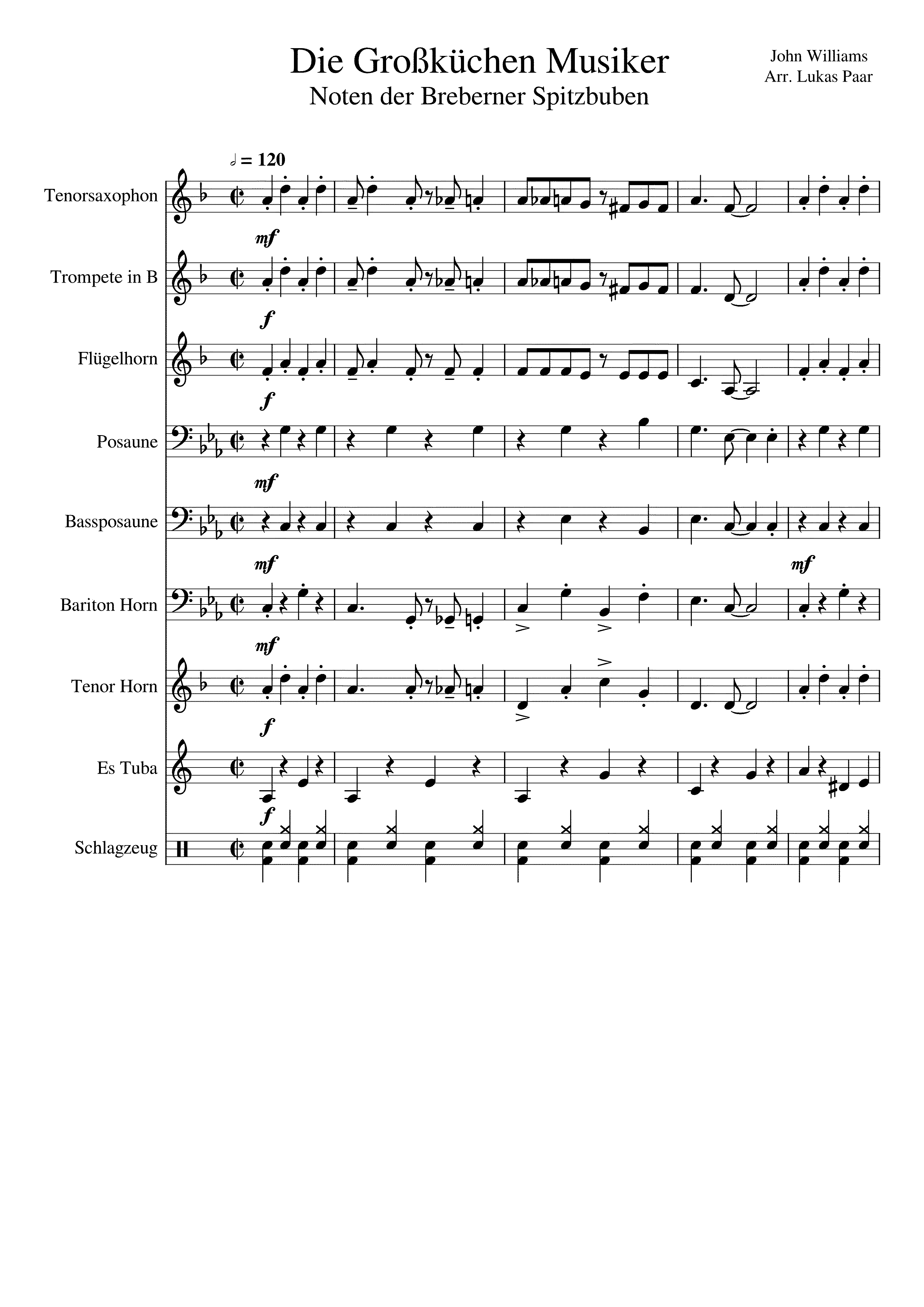 Partitura Cantina Band